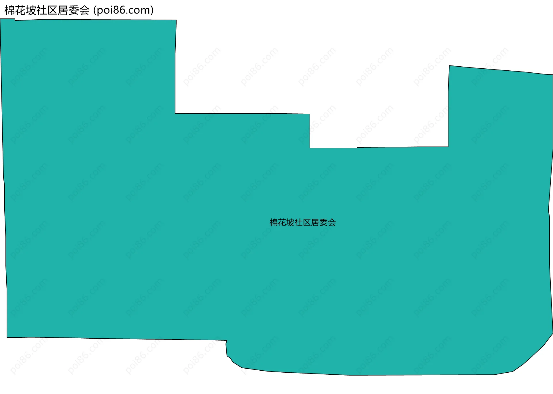 棉花坡社区居委会边界地图