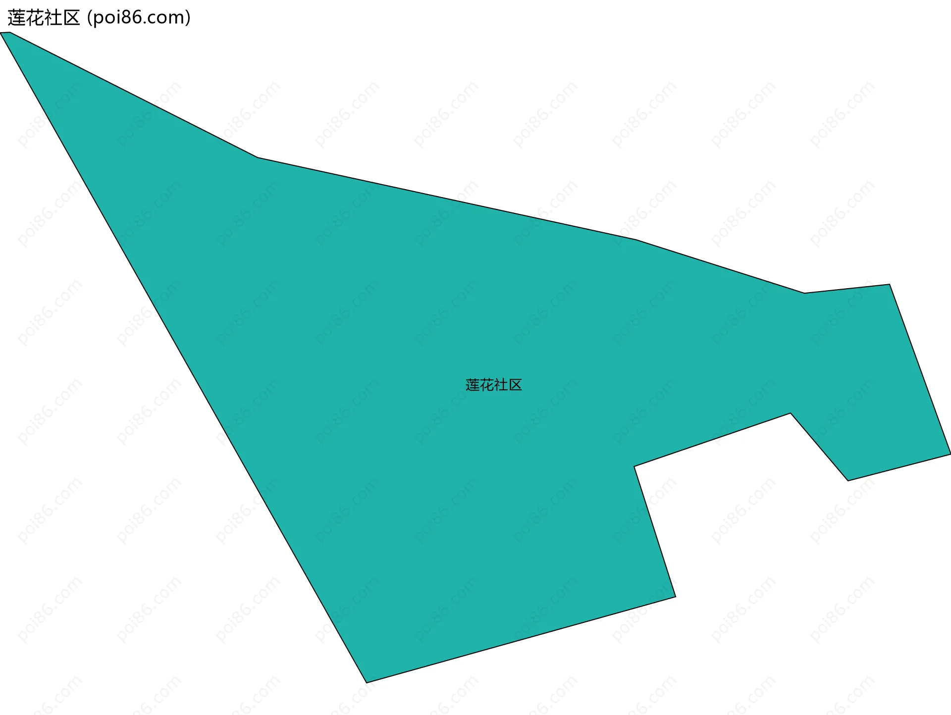 莲花社区边界地图