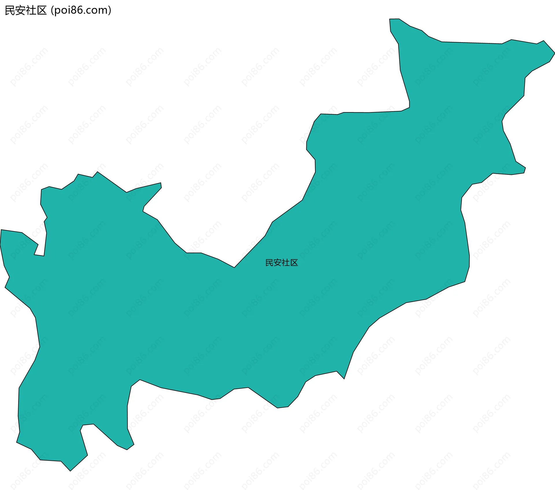 民安社区边界地图