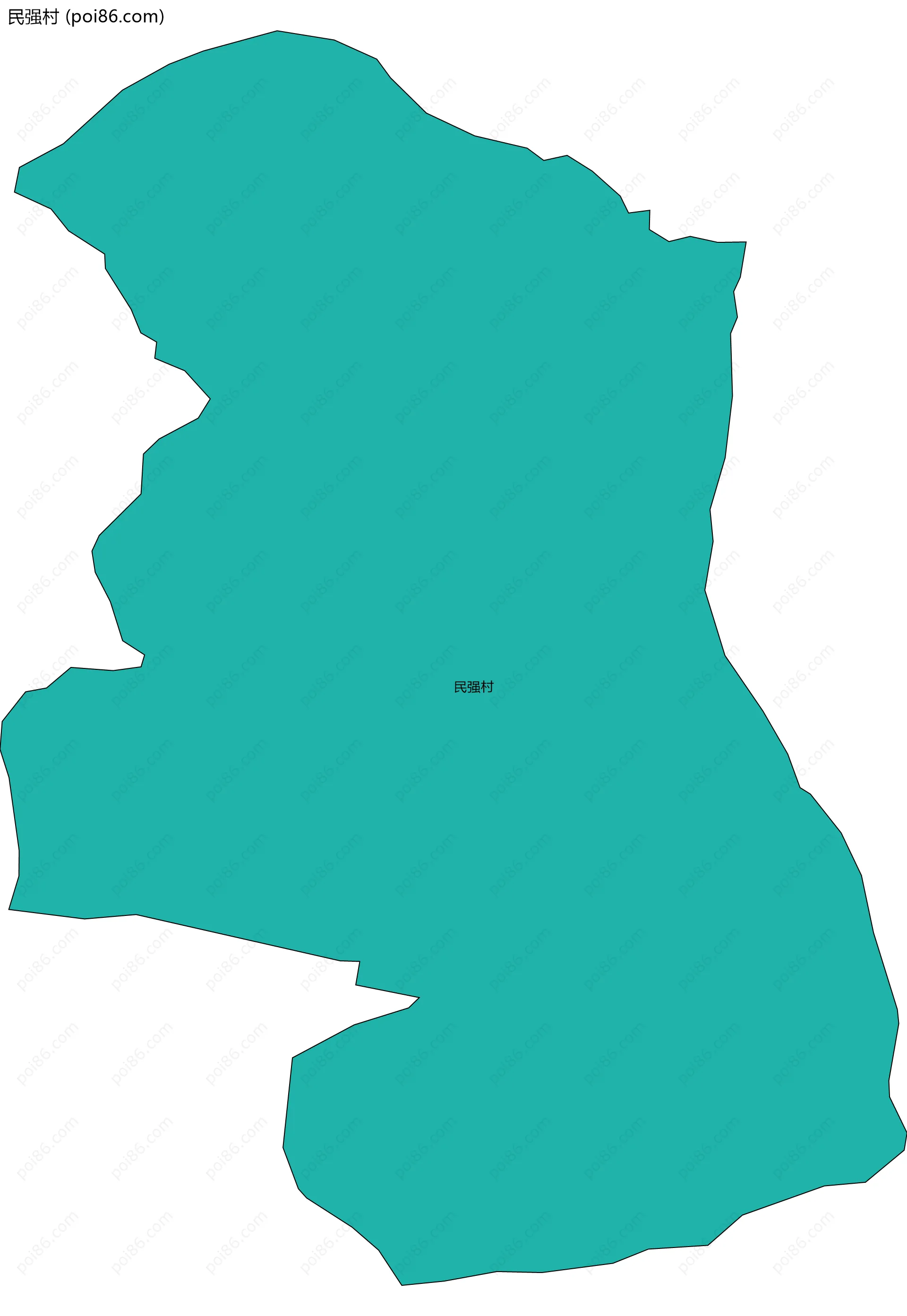 民强村边界地图