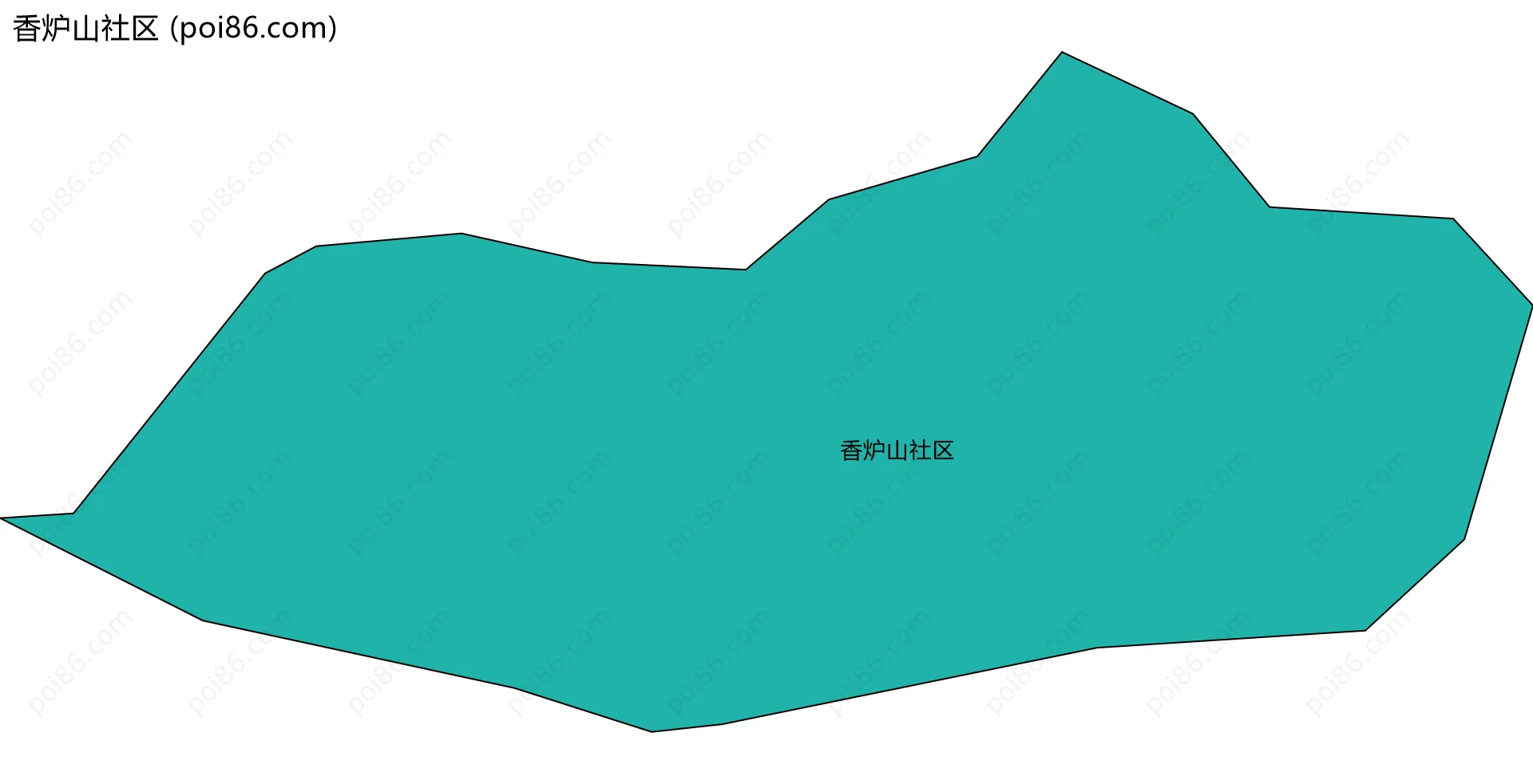 香炉山社区边界地图
