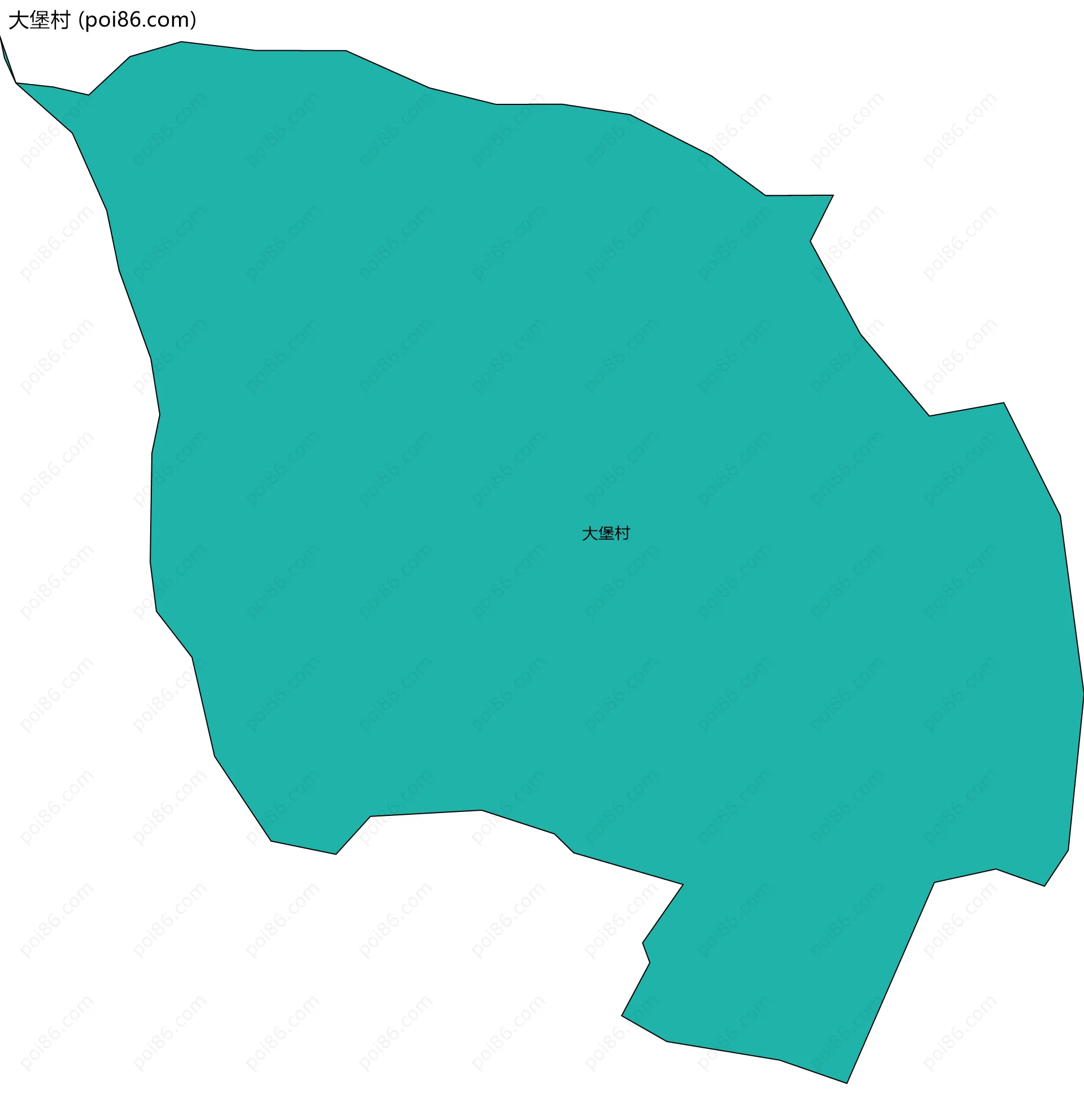 大堡村边界地图