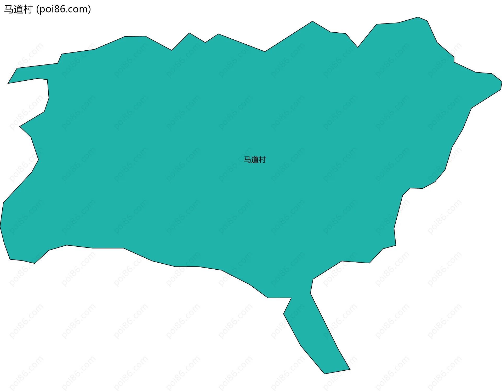 马道村边界地图