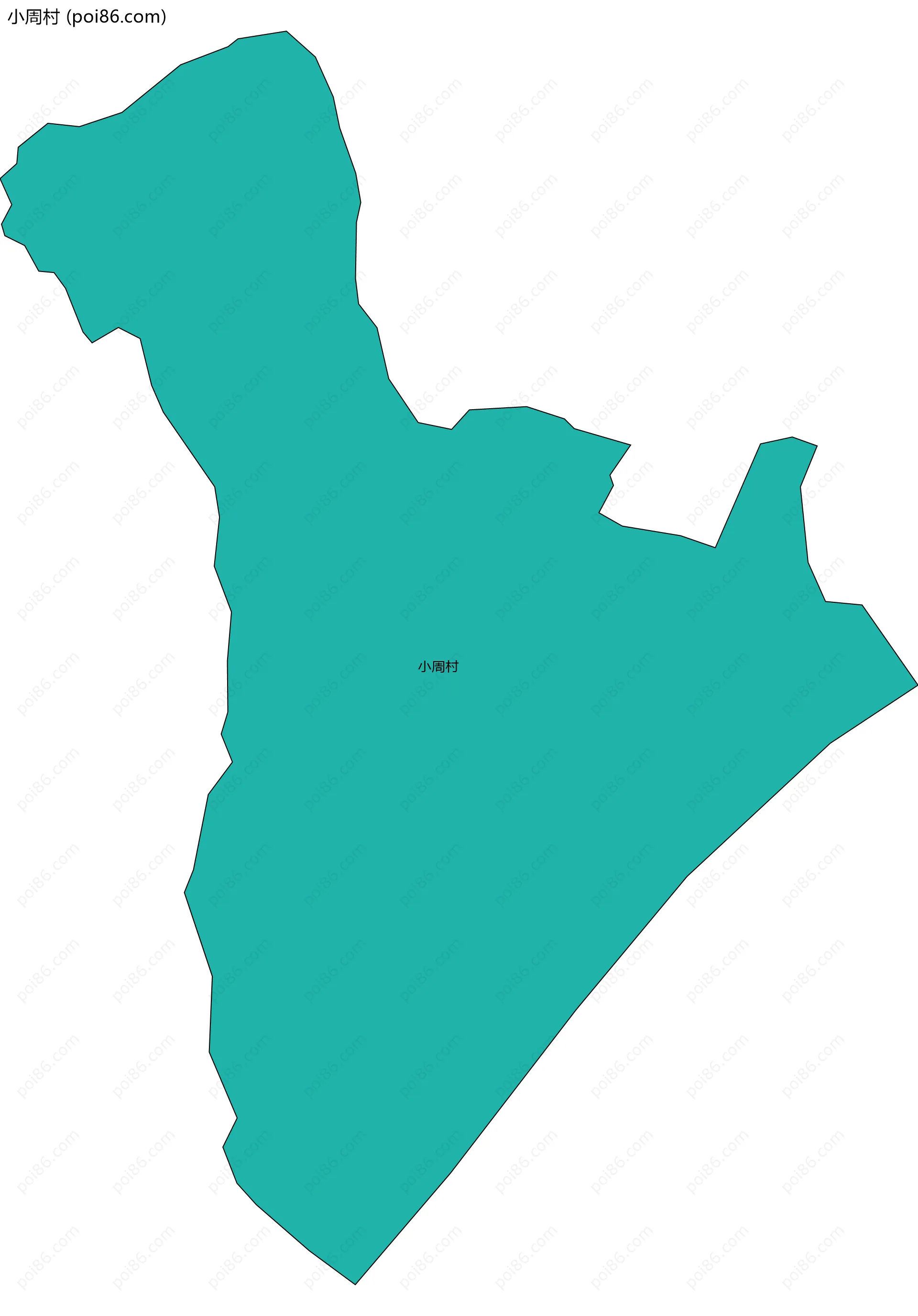 小周村边界地图