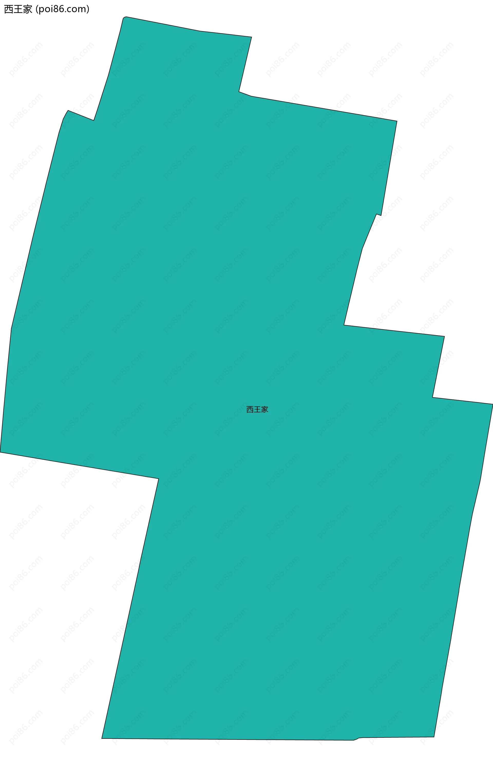 西王家边界地图