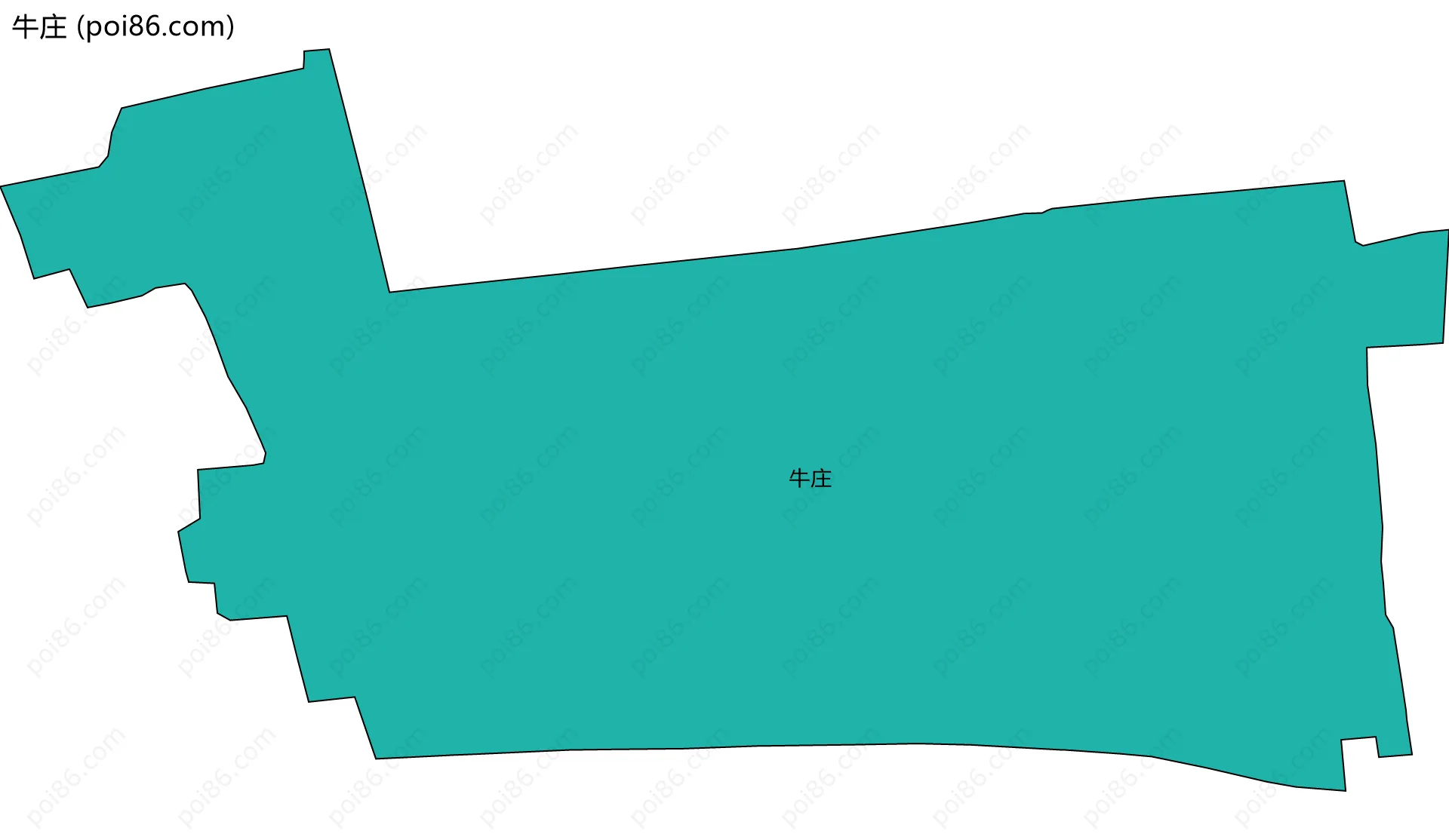 牛庄边界地图