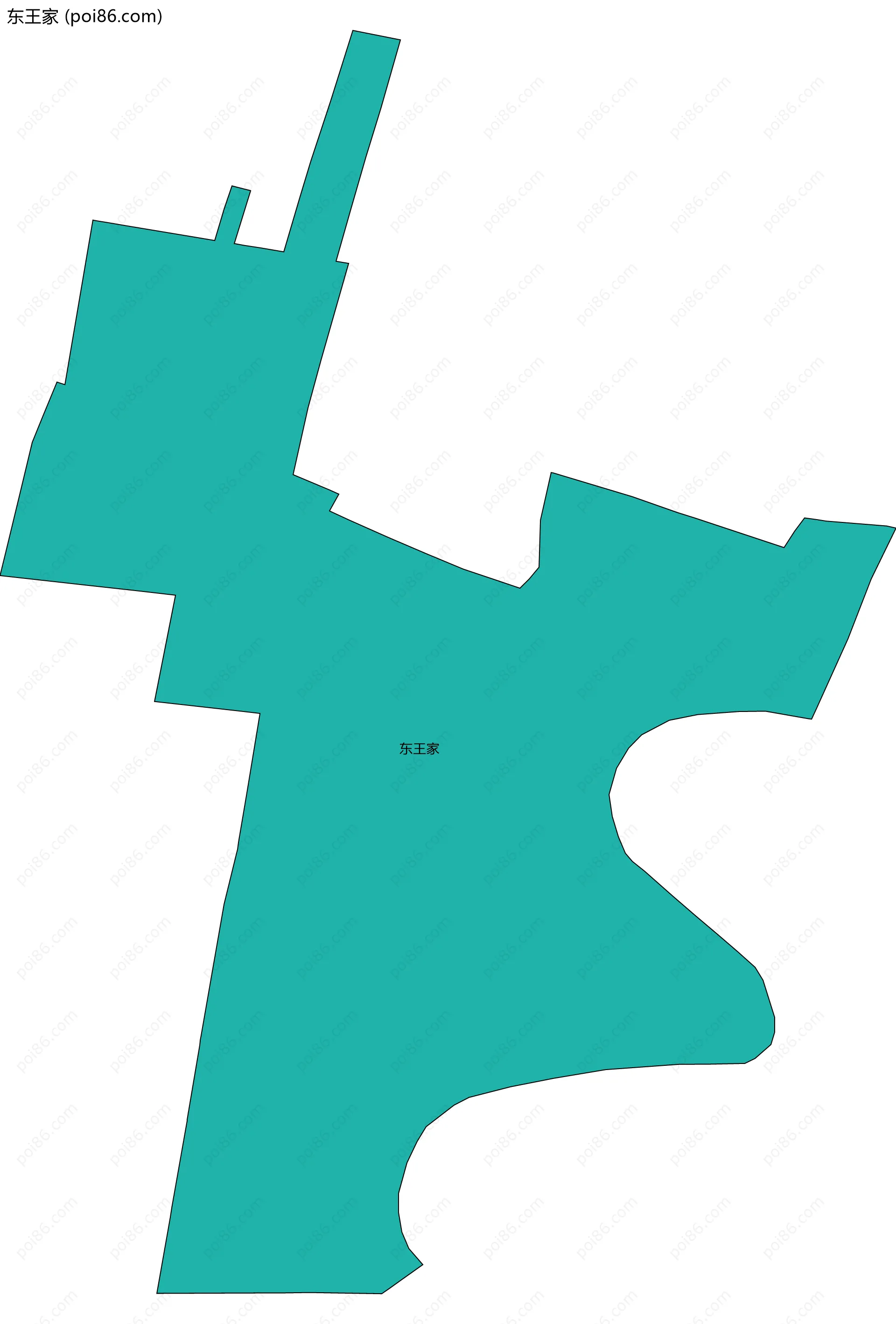 东王家边界地图