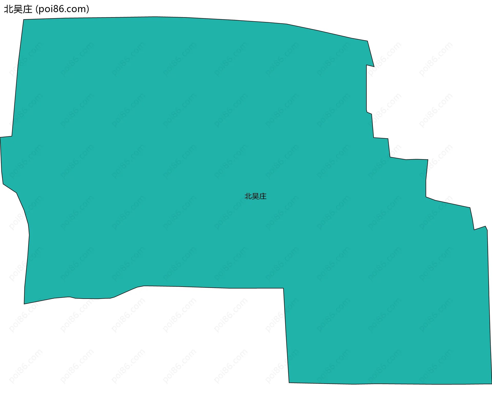 北吴庄边界地图