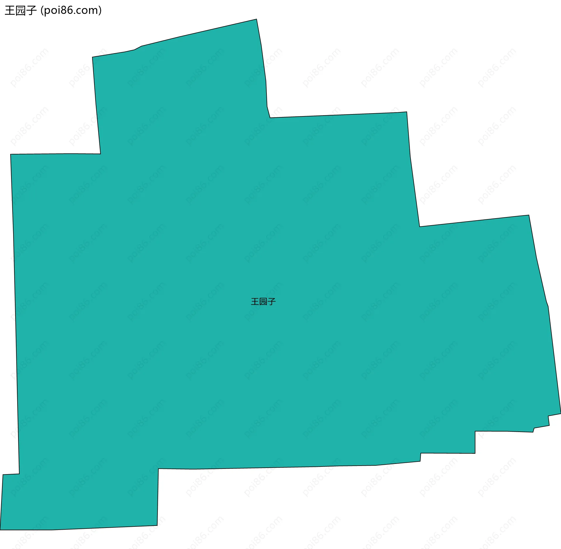 王园子边界地图