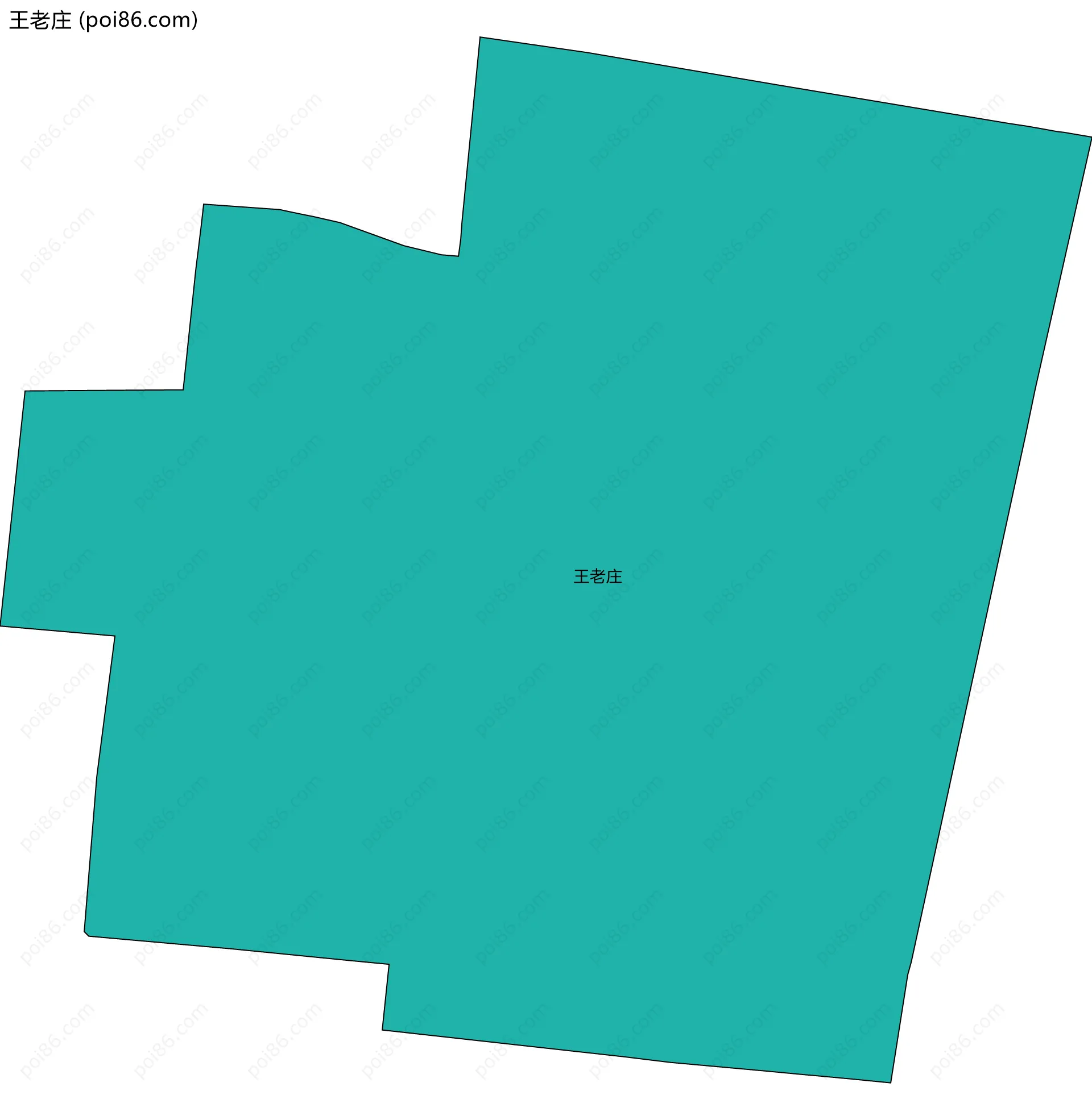 王老庄边界地图