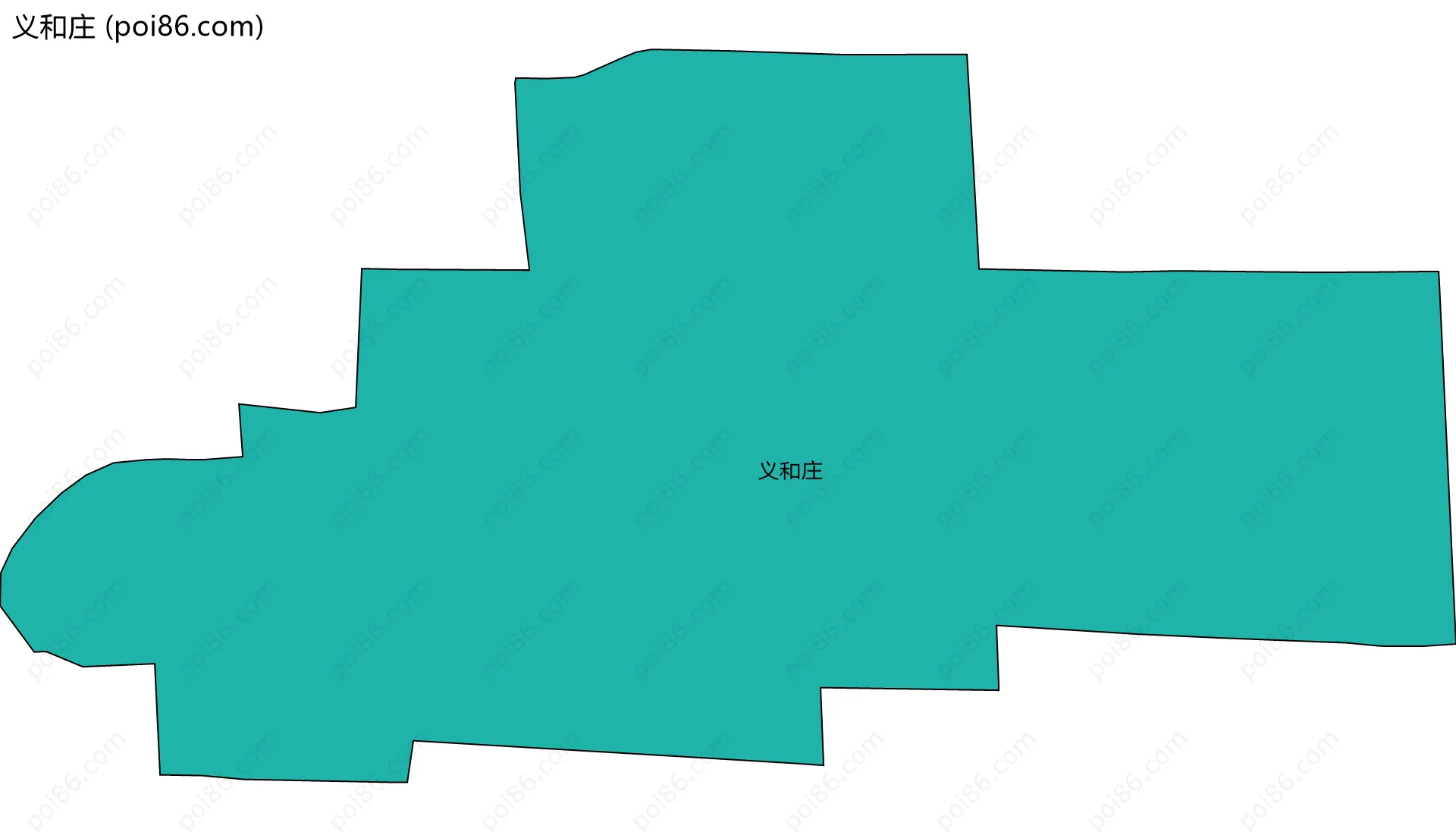义和庄边界地图