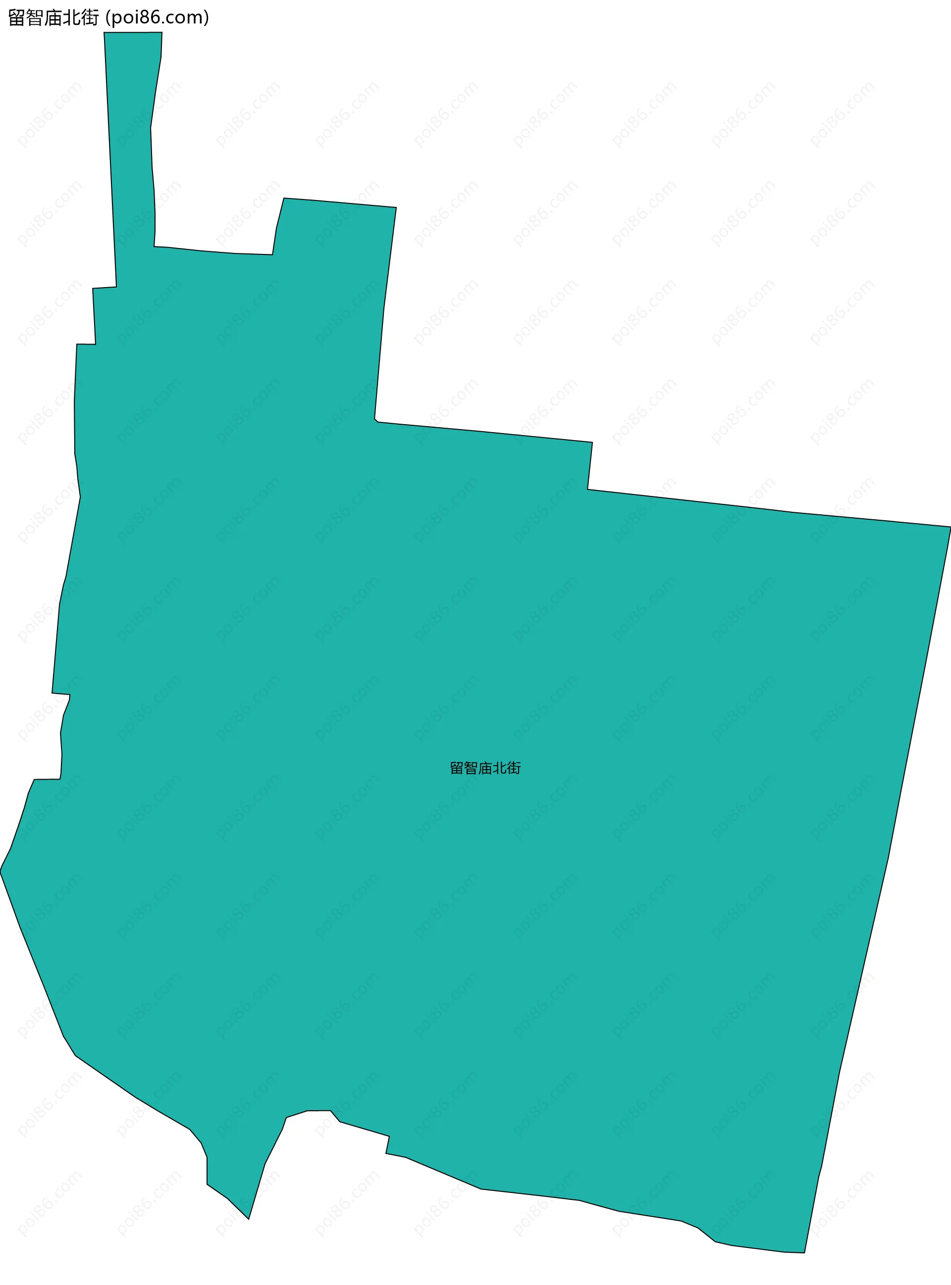 留智庙北街边界地图