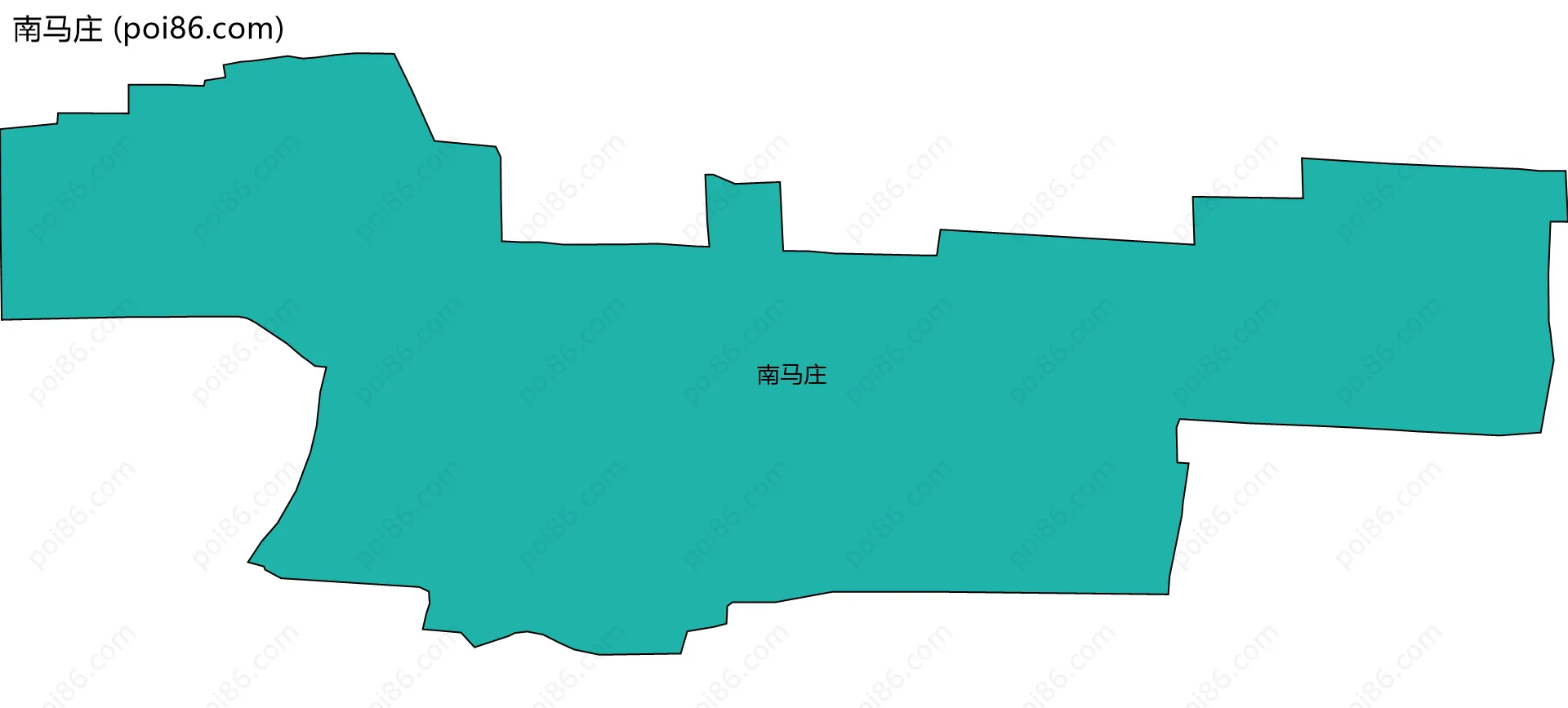 南马庄边界地图