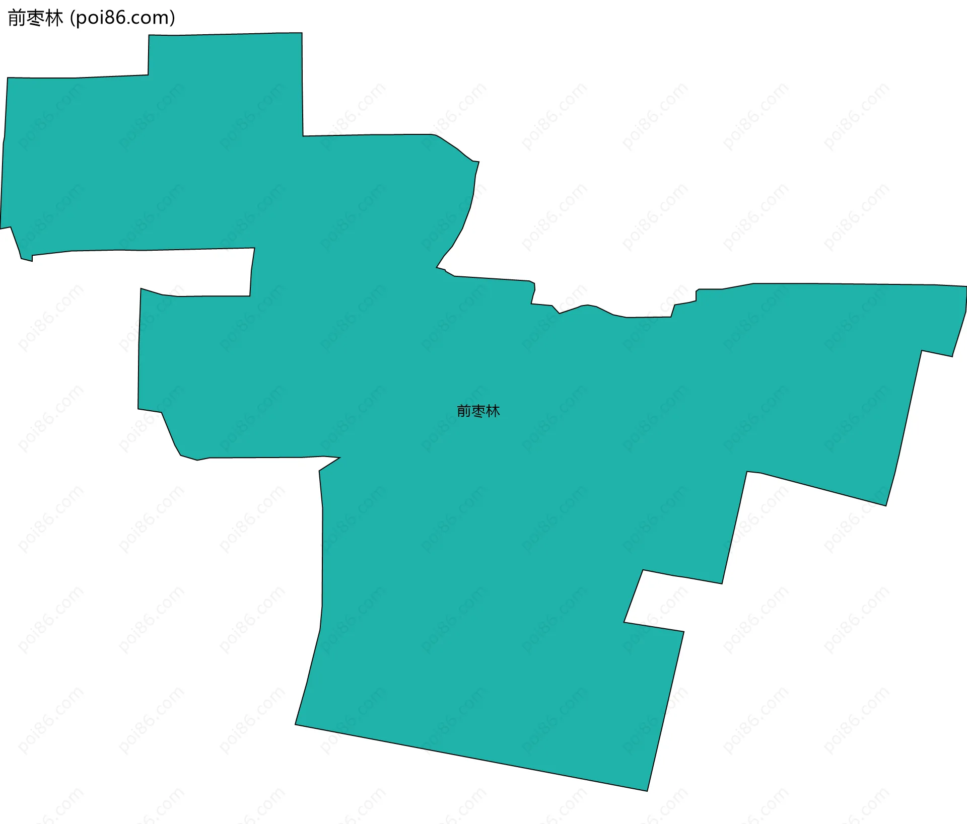 前枣林边界地图