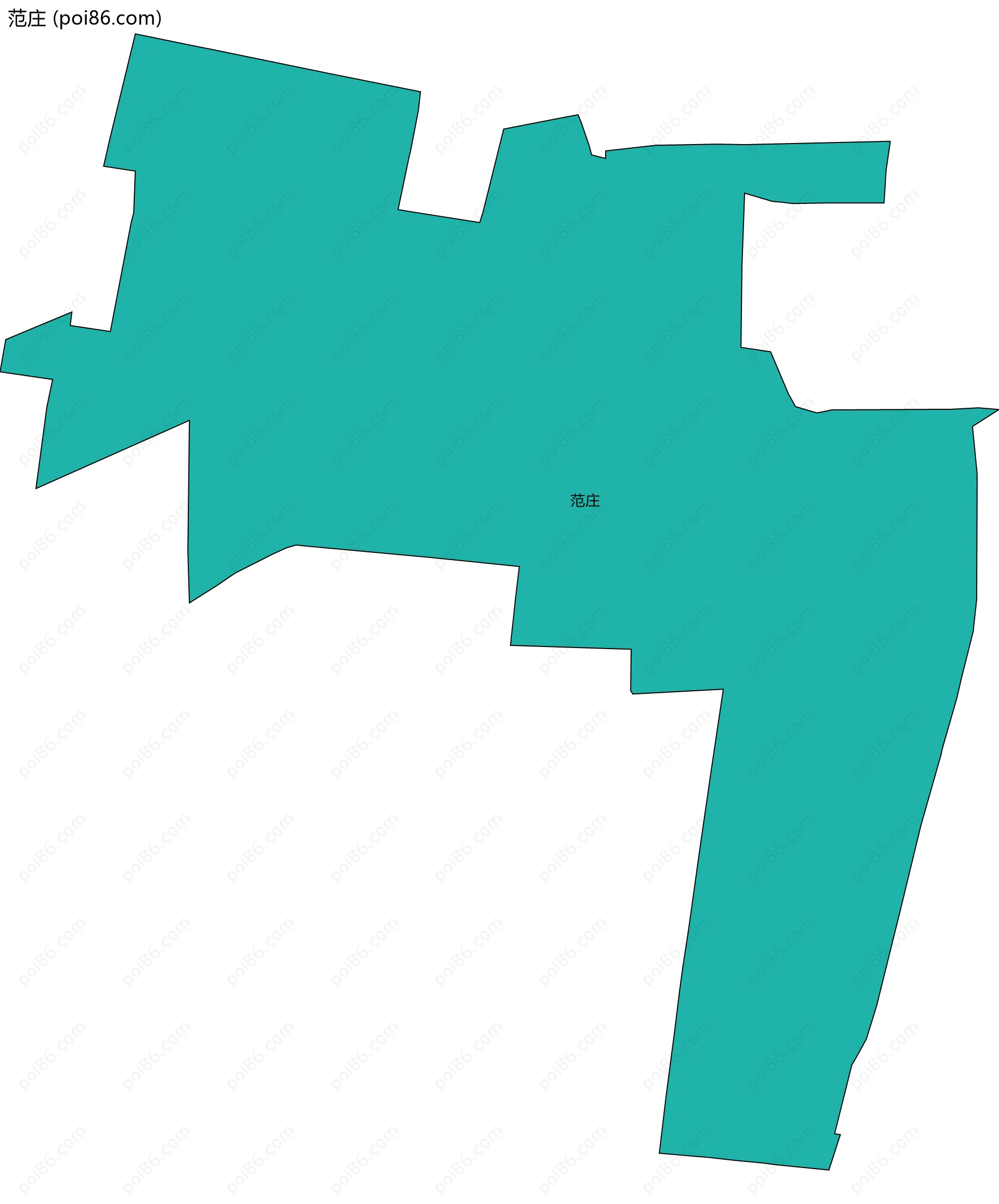 范庄边界地图