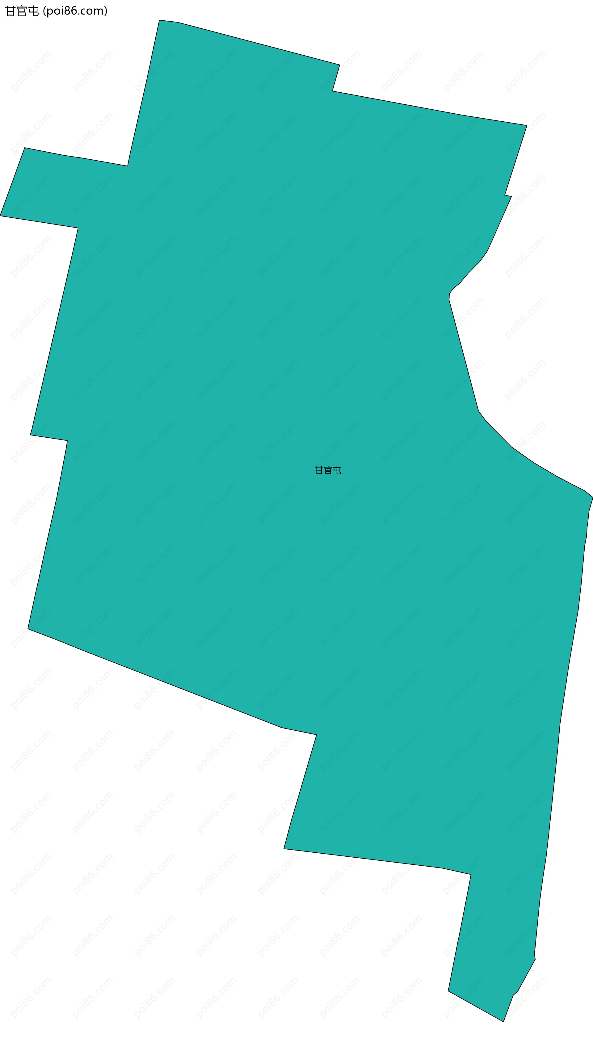 甘官屯边界地图