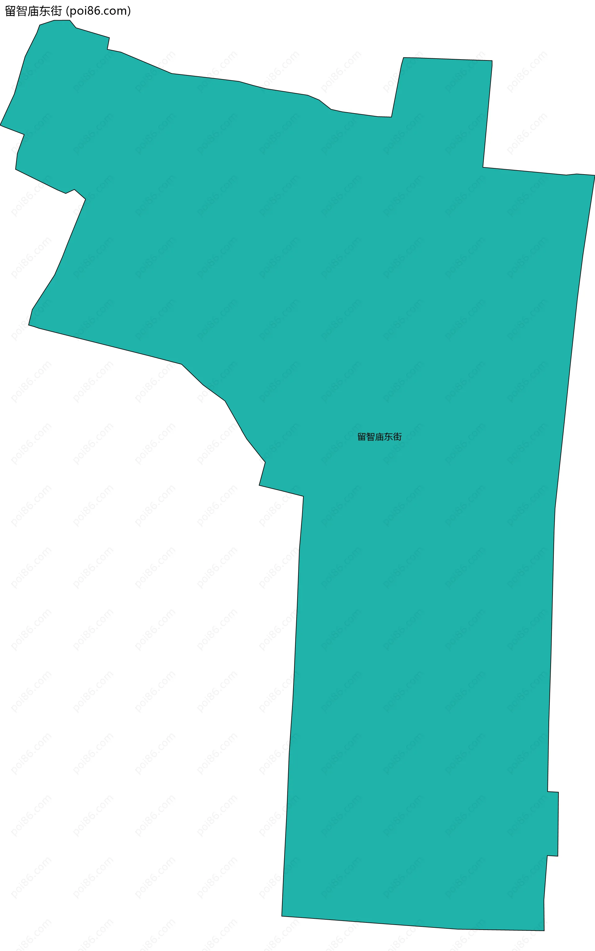 留智庙东街边界地图