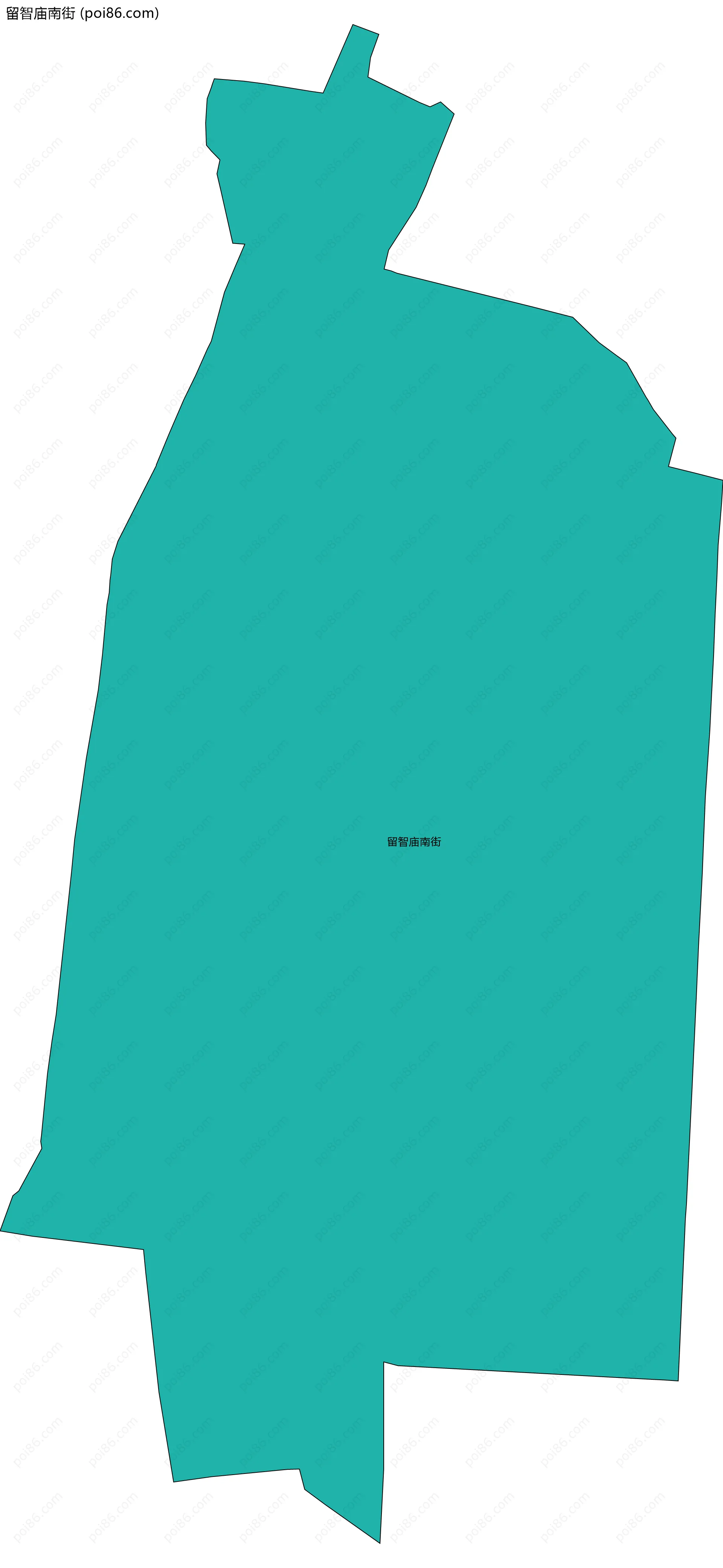 留智庙南街边界地图