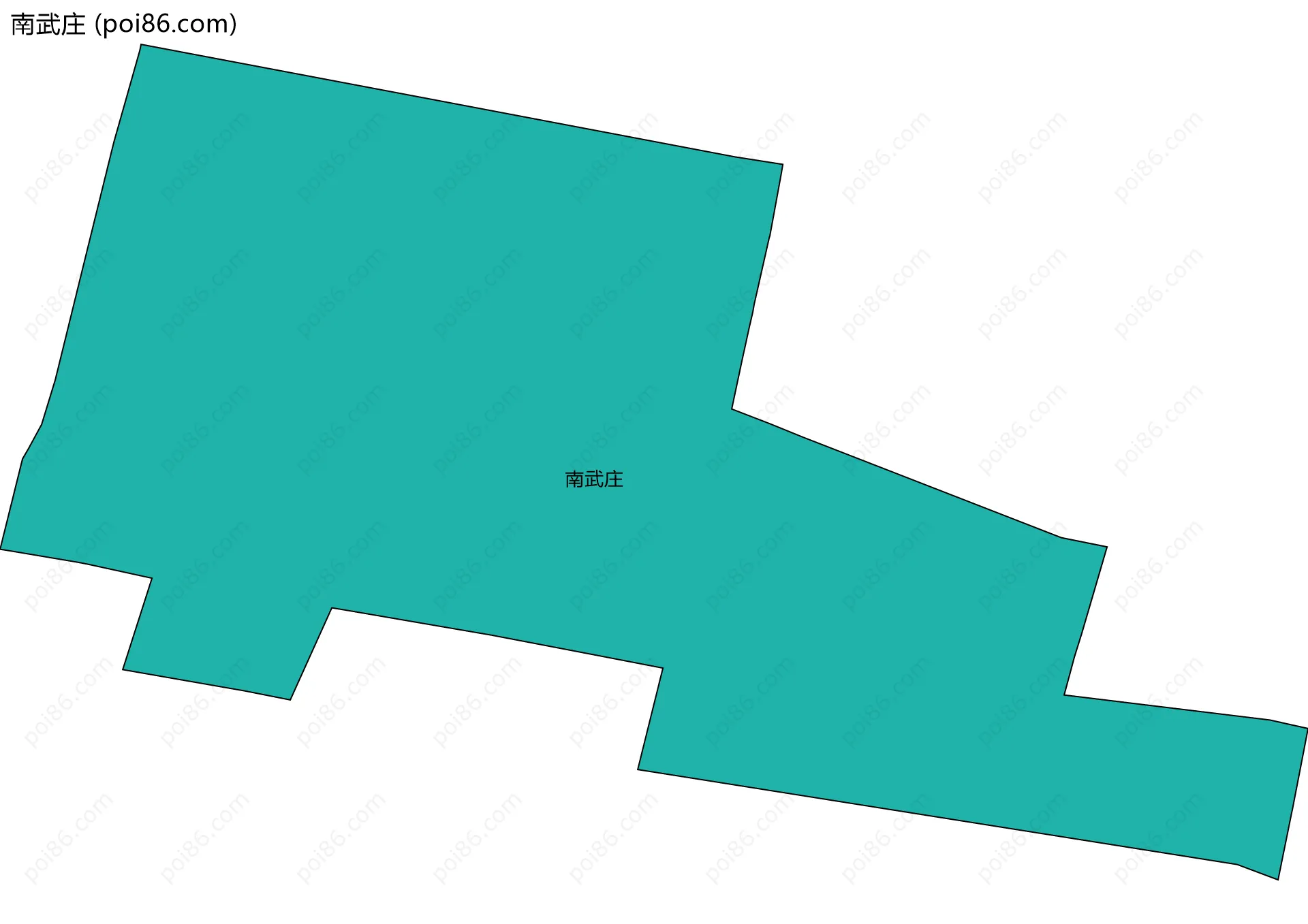 南武庄边界地图