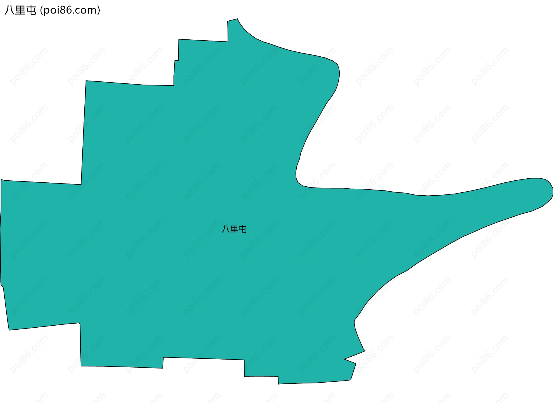 八里屯边界地图