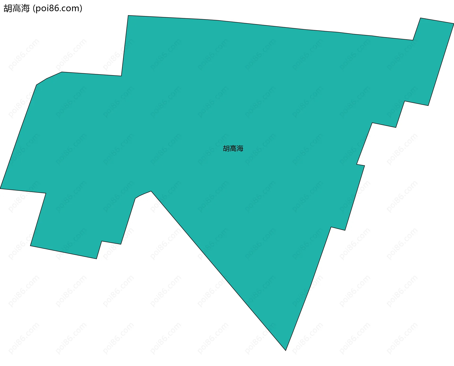 胡高海边界地图