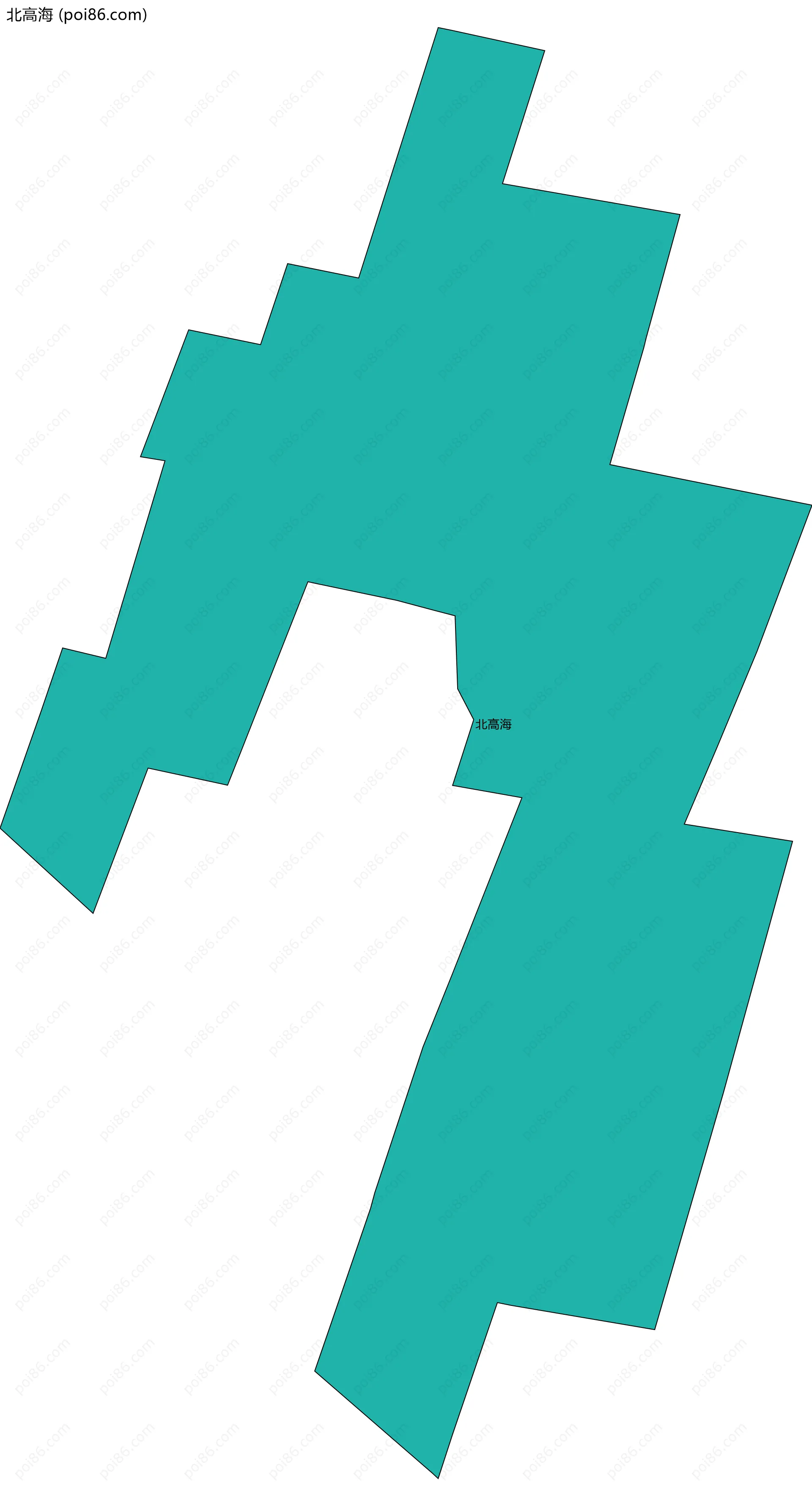 北高海边界地图