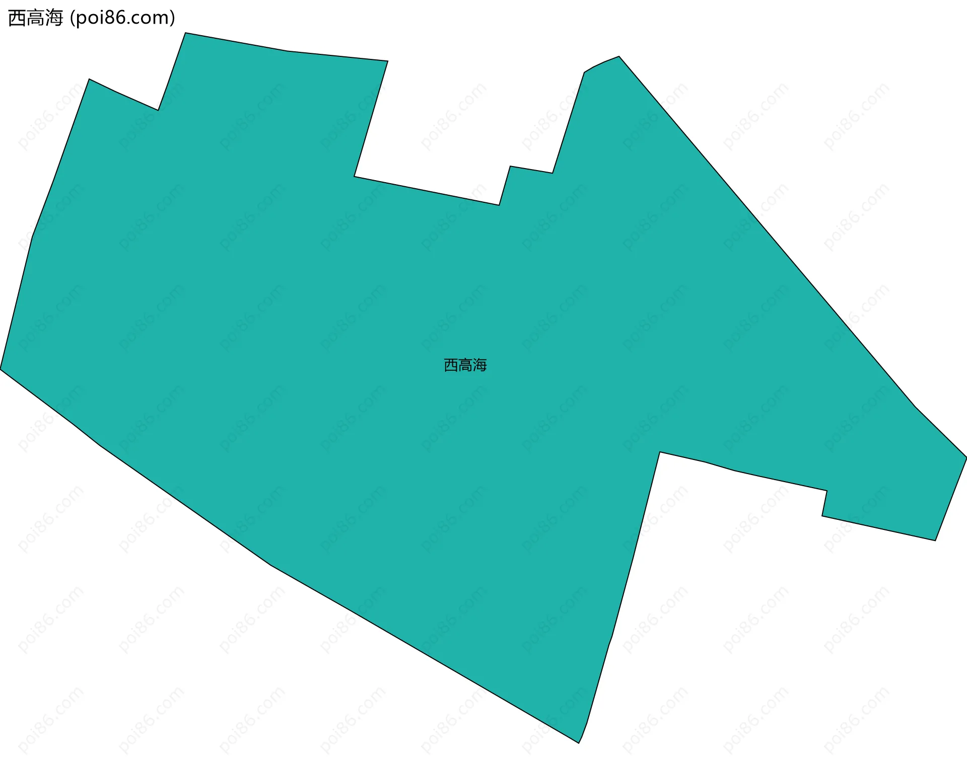 西高海边界地图