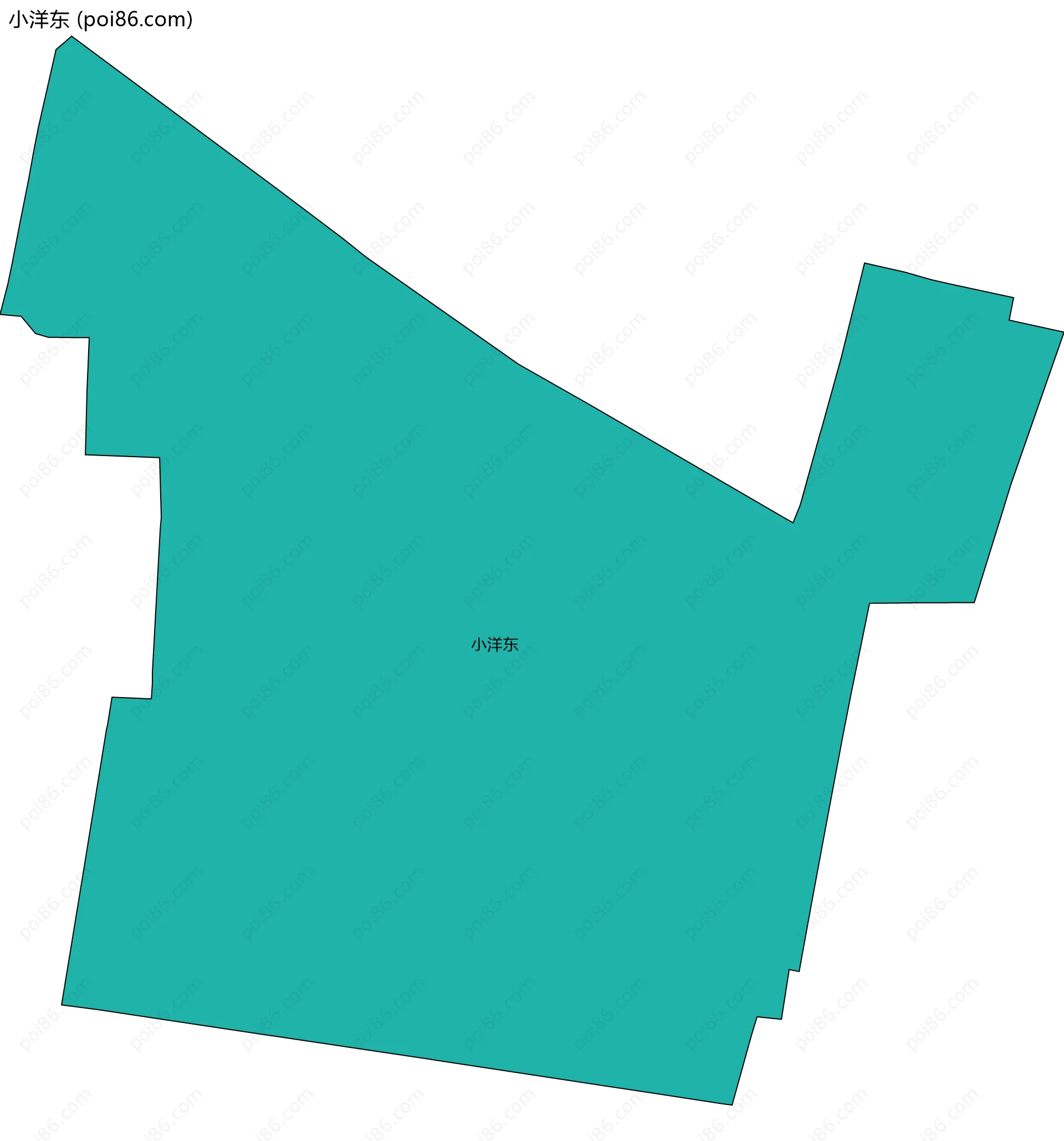 小洋东边界地图