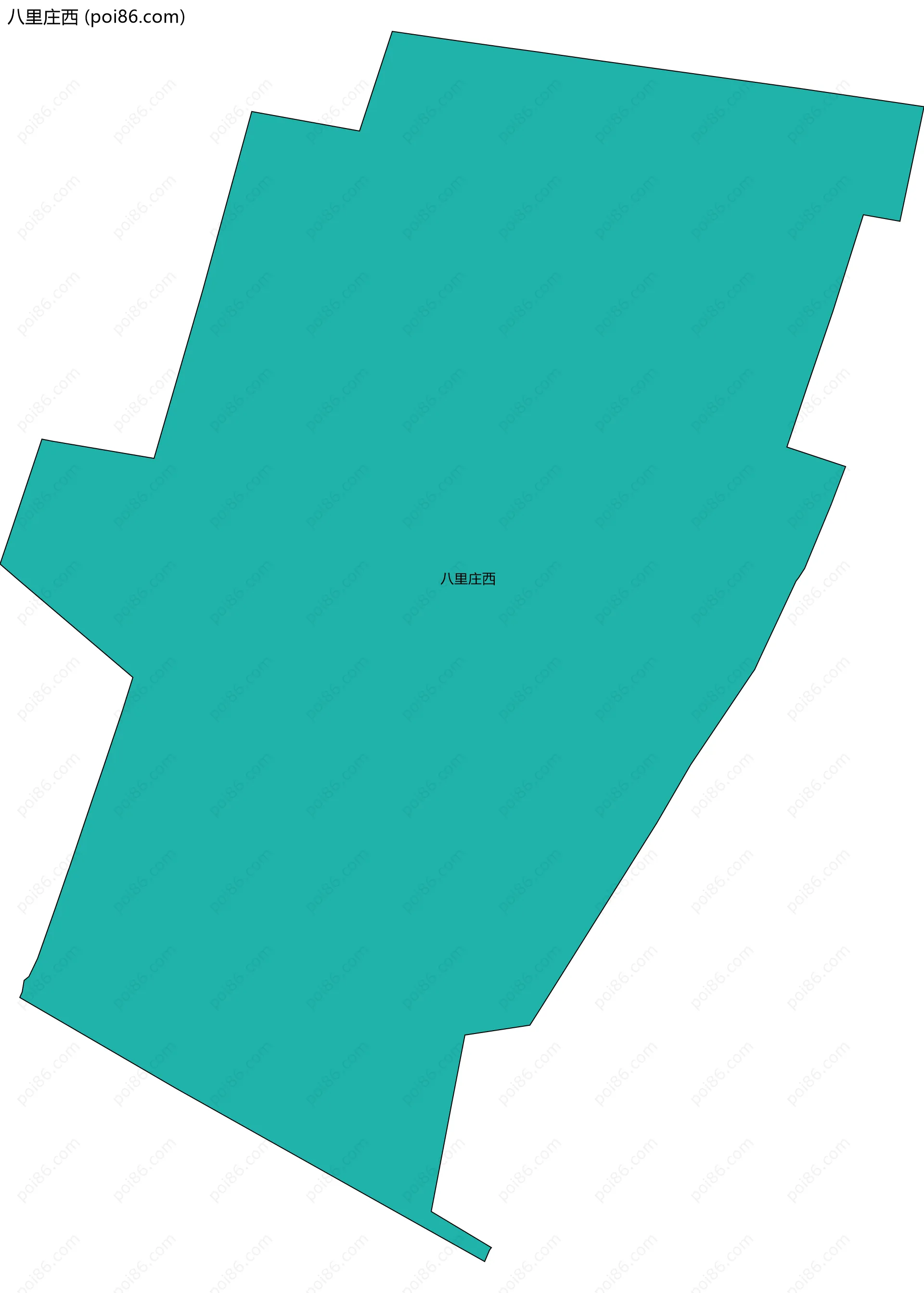 八里庄西边界地图