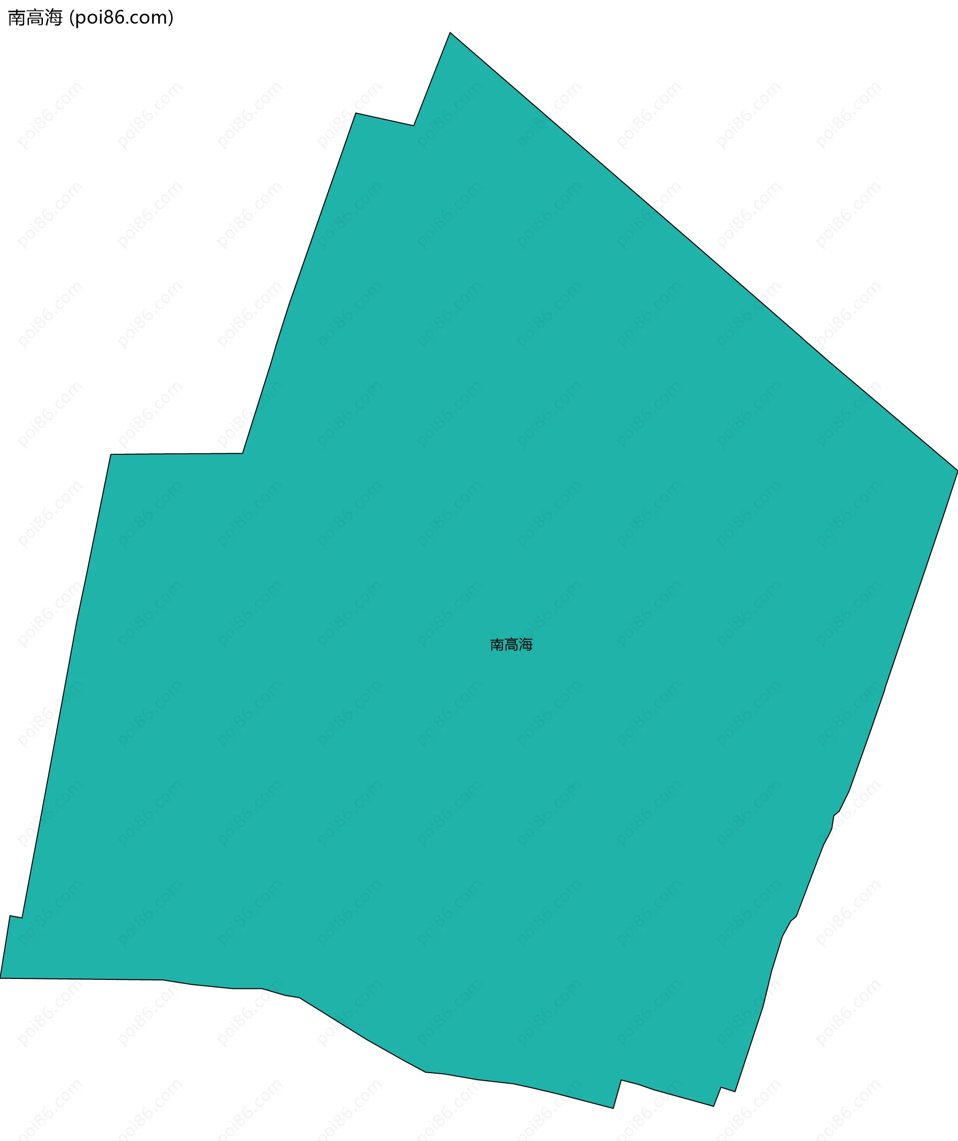 南高海边界地图