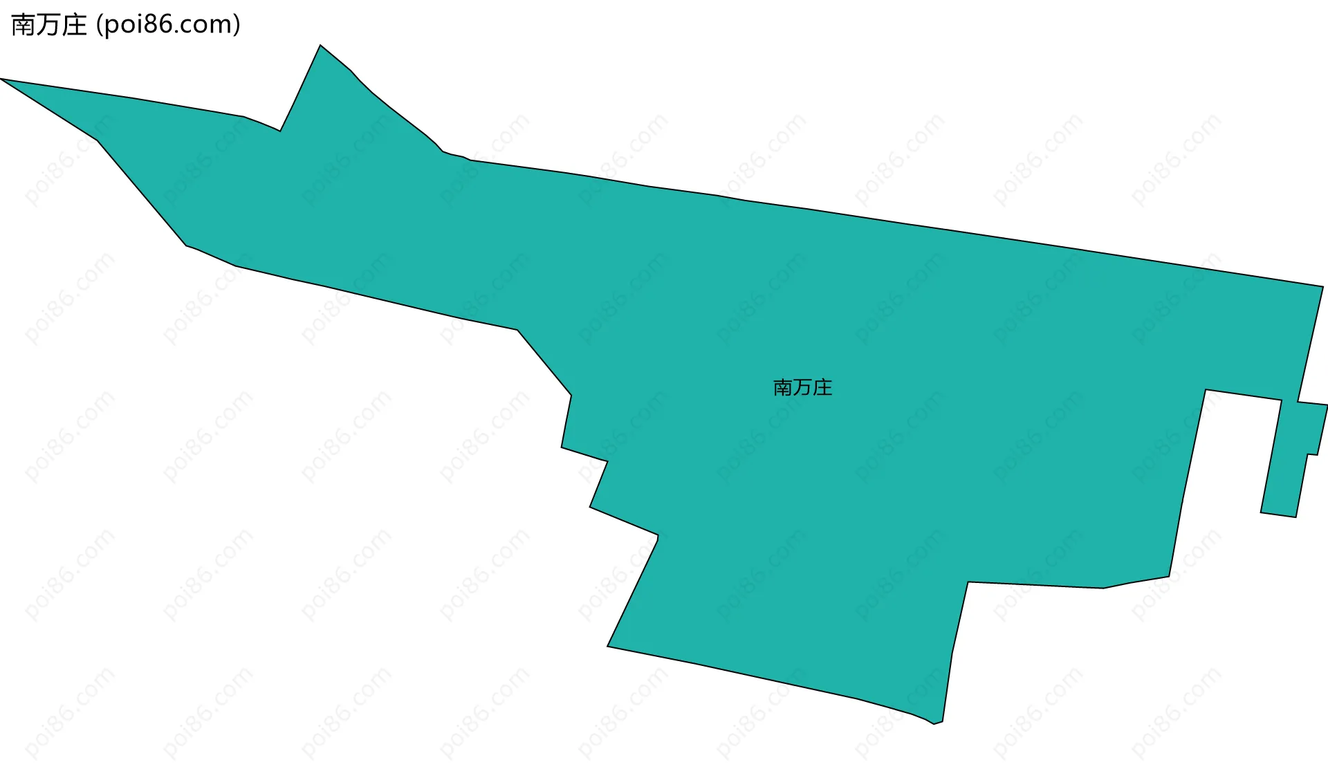 南万庄边界地图