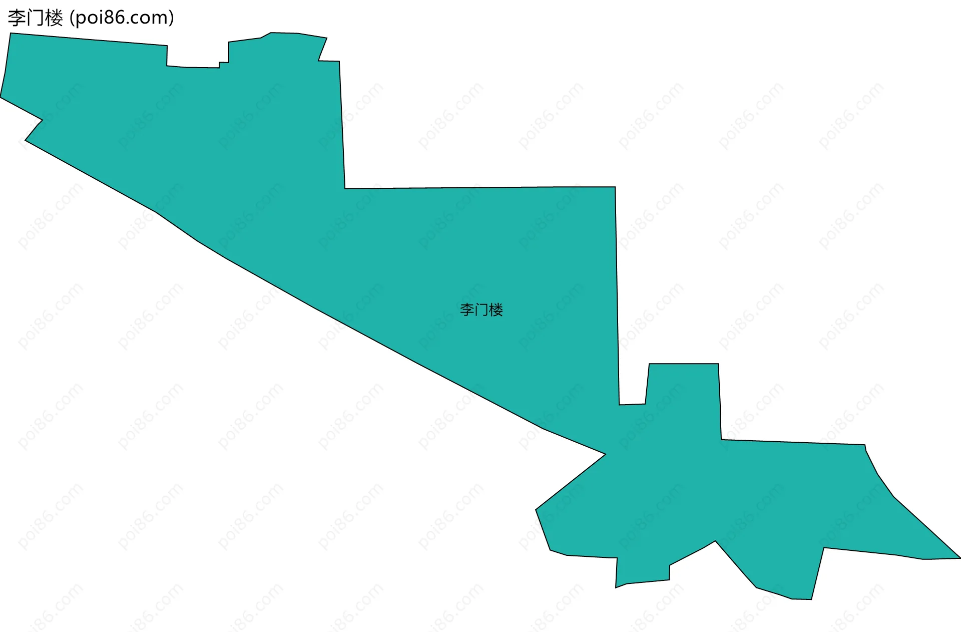 李门楼边界地图