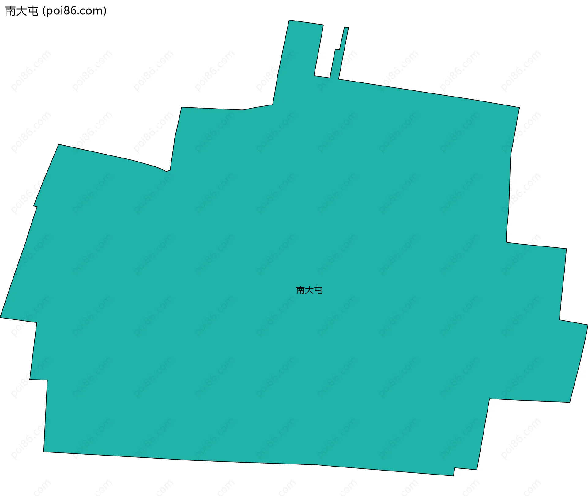 南大屯边界地图