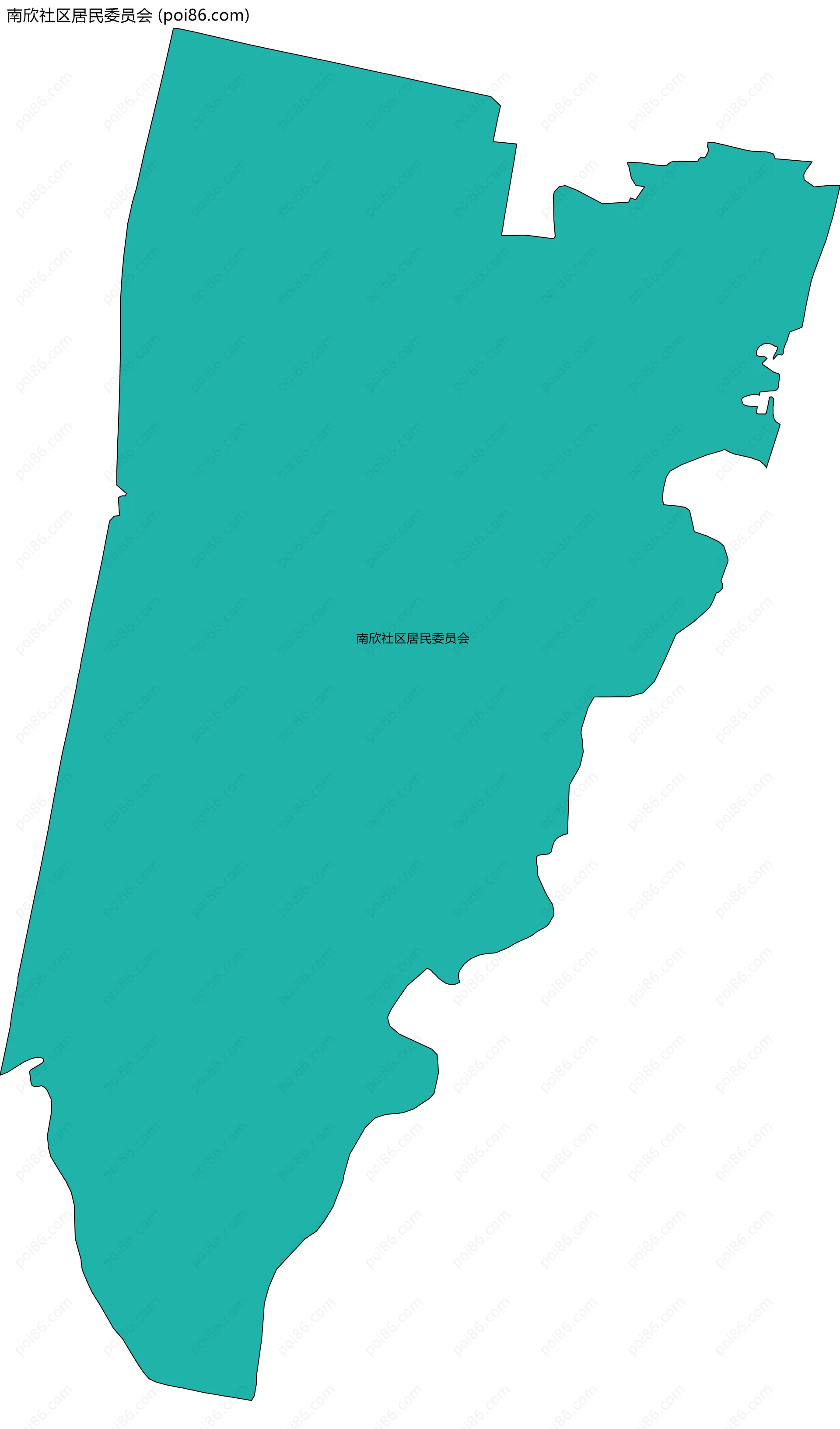 南欣社区居民委员会边界地图