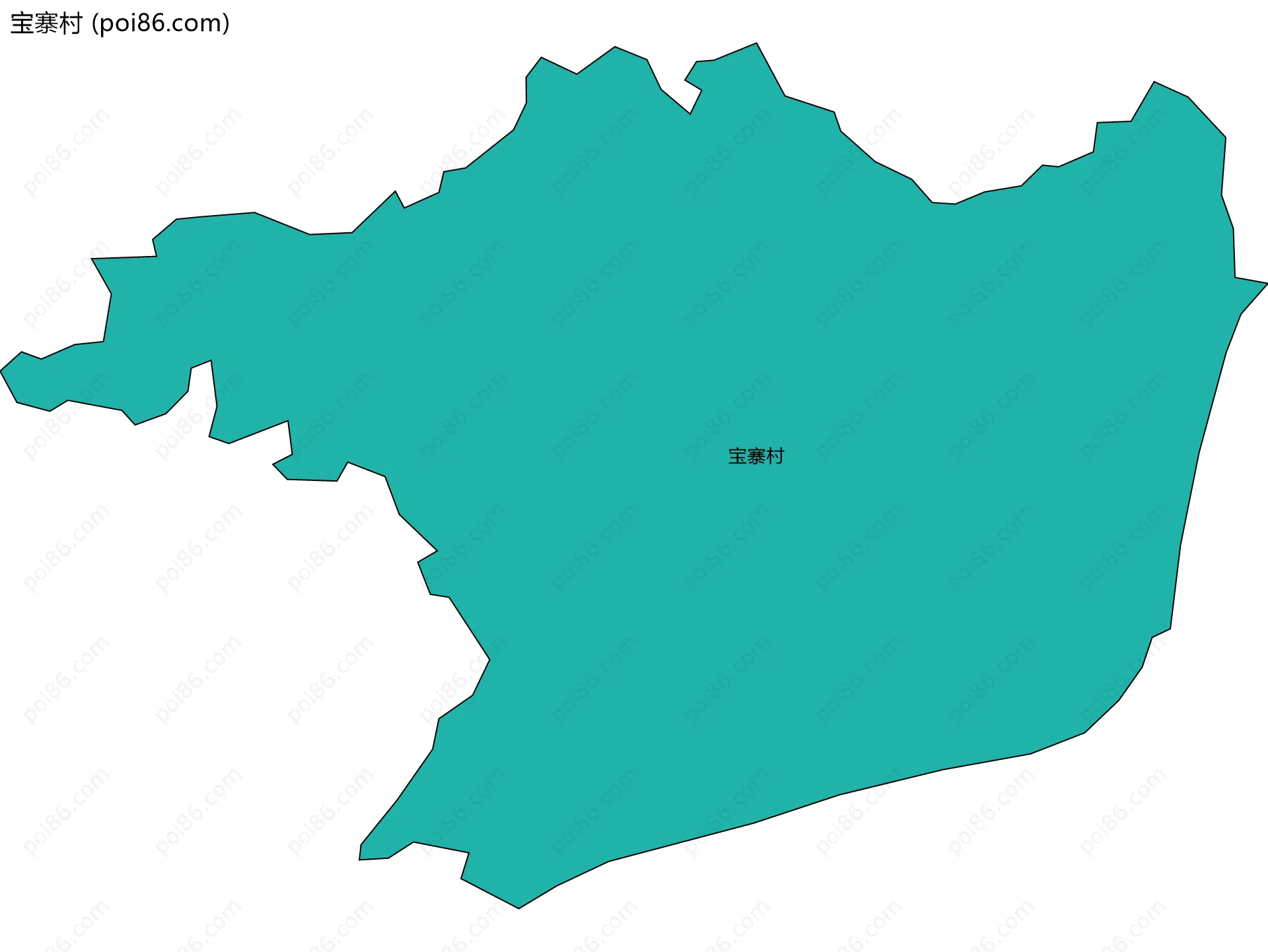 宝寨村边界地图