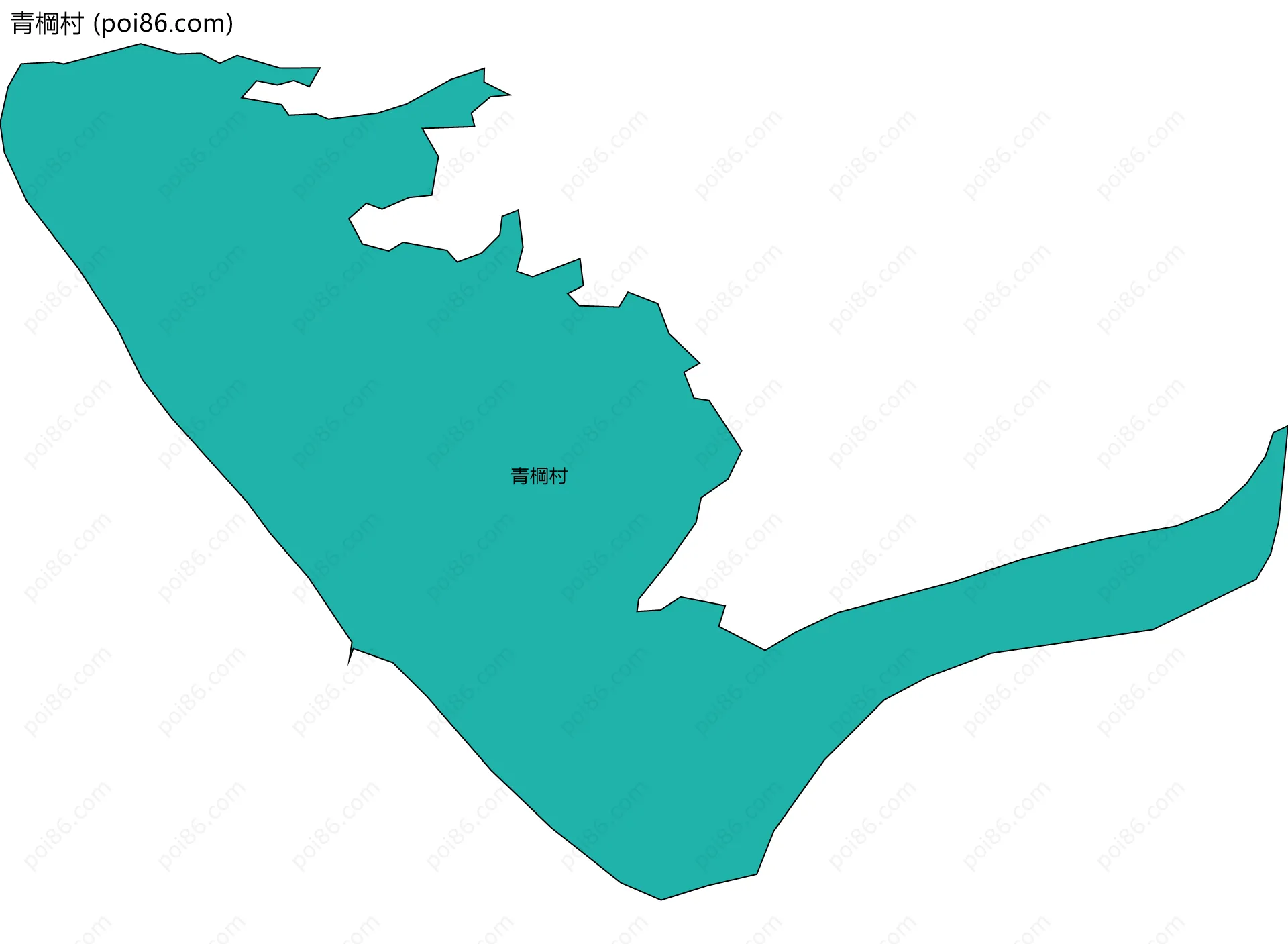 青棡村边界地图