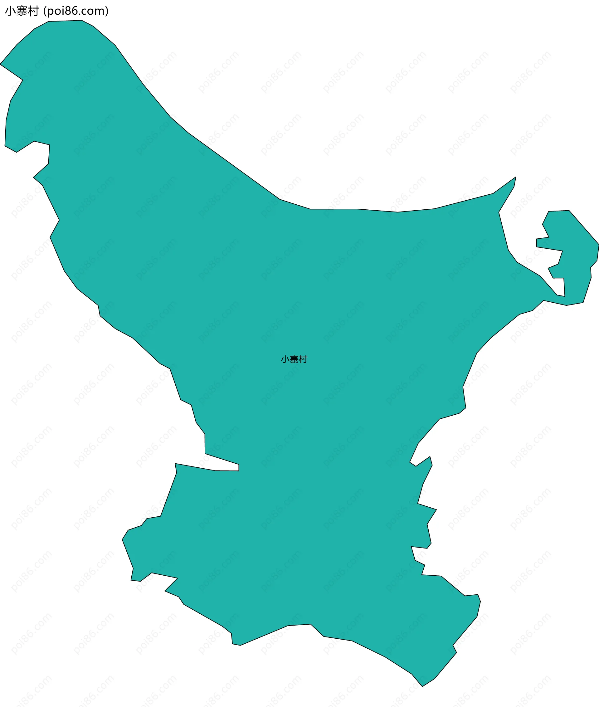 小寨村边界地图