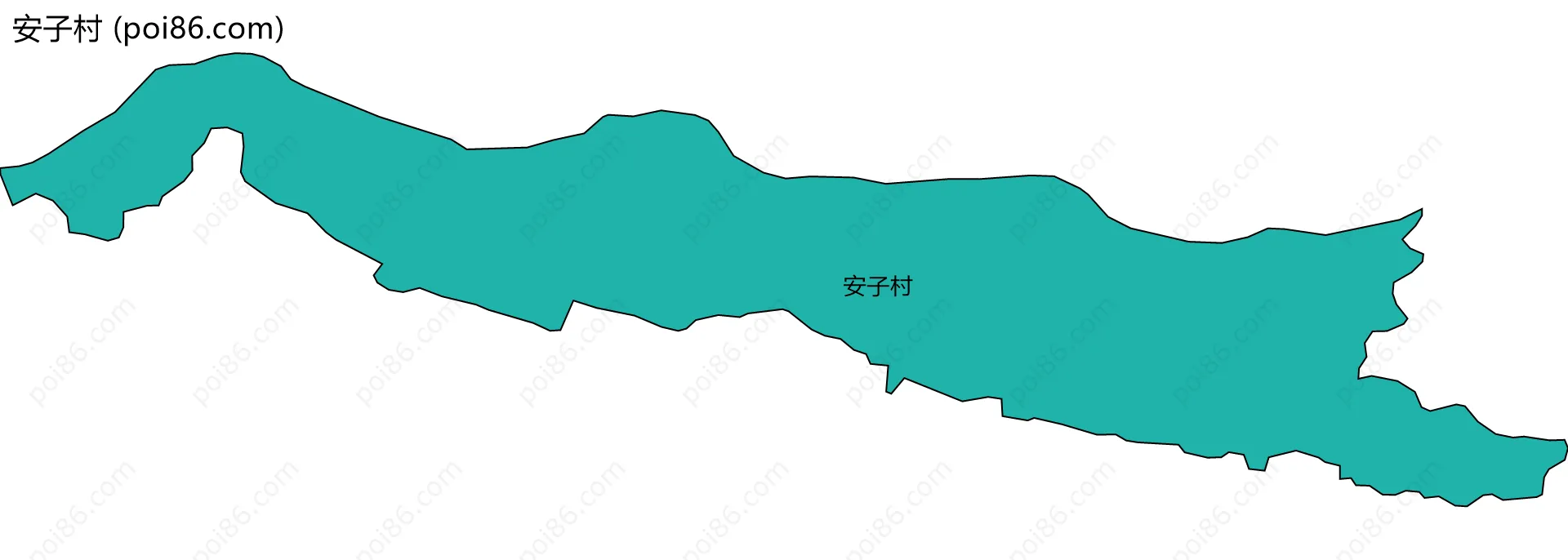 安子村边界地图