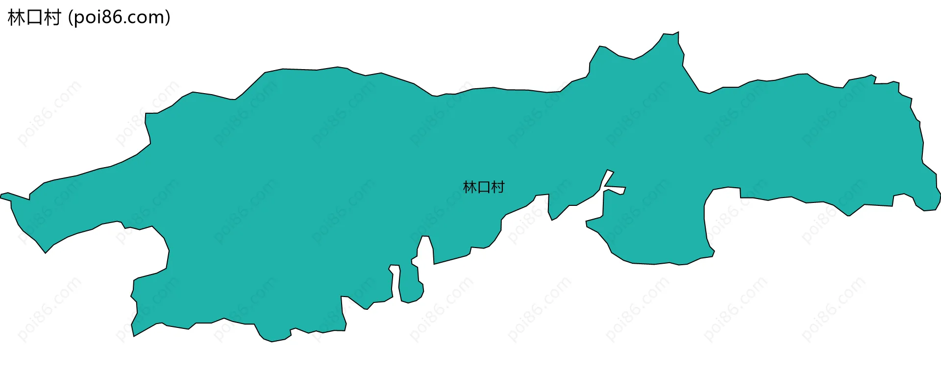 林口村边界地图
