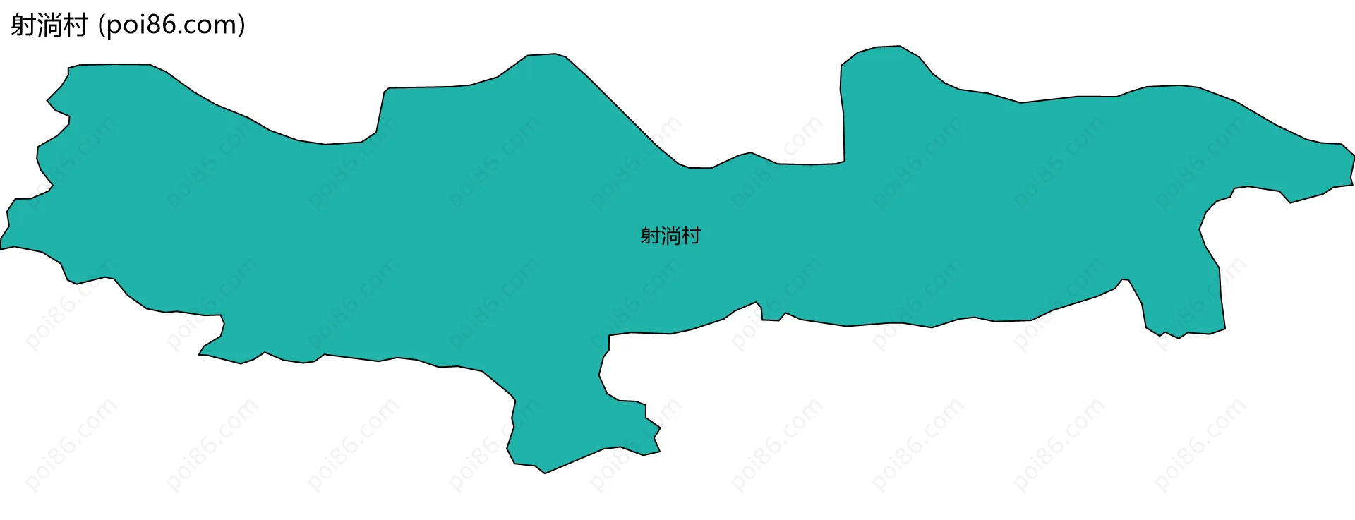 射淌村边界地图