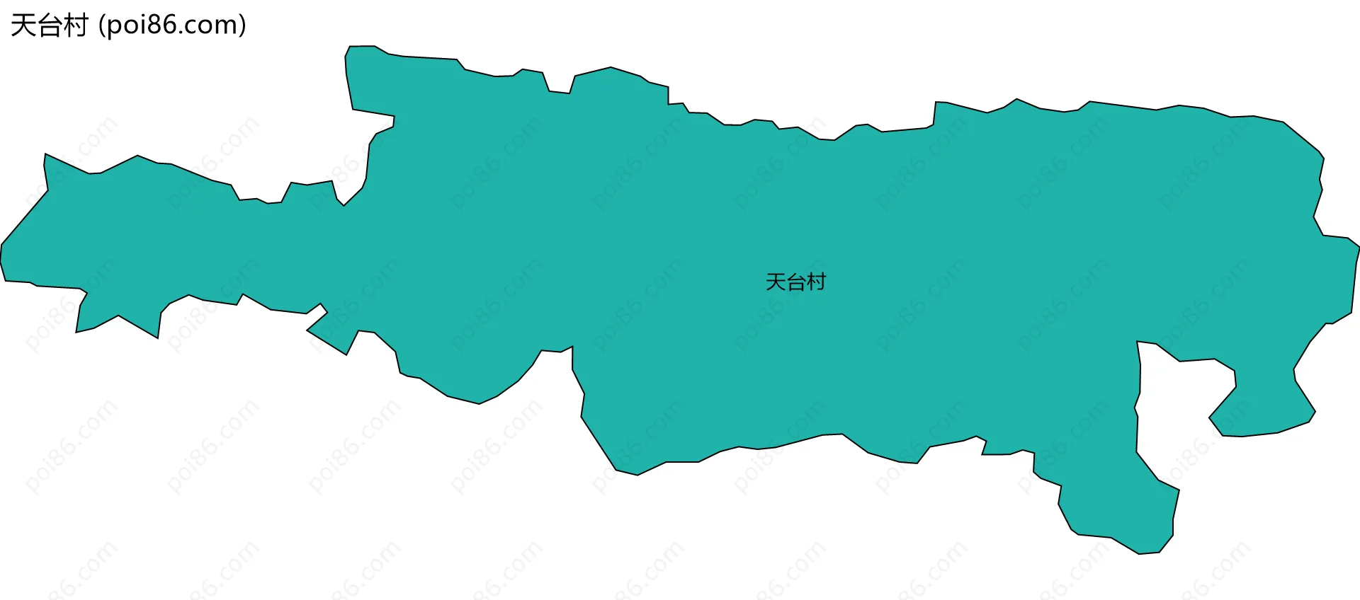 天台村边界地图