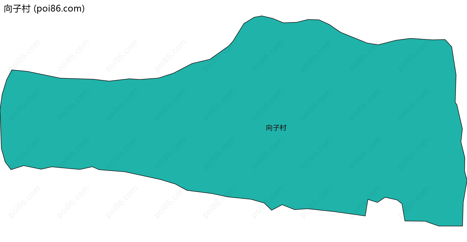 向子村边界地图