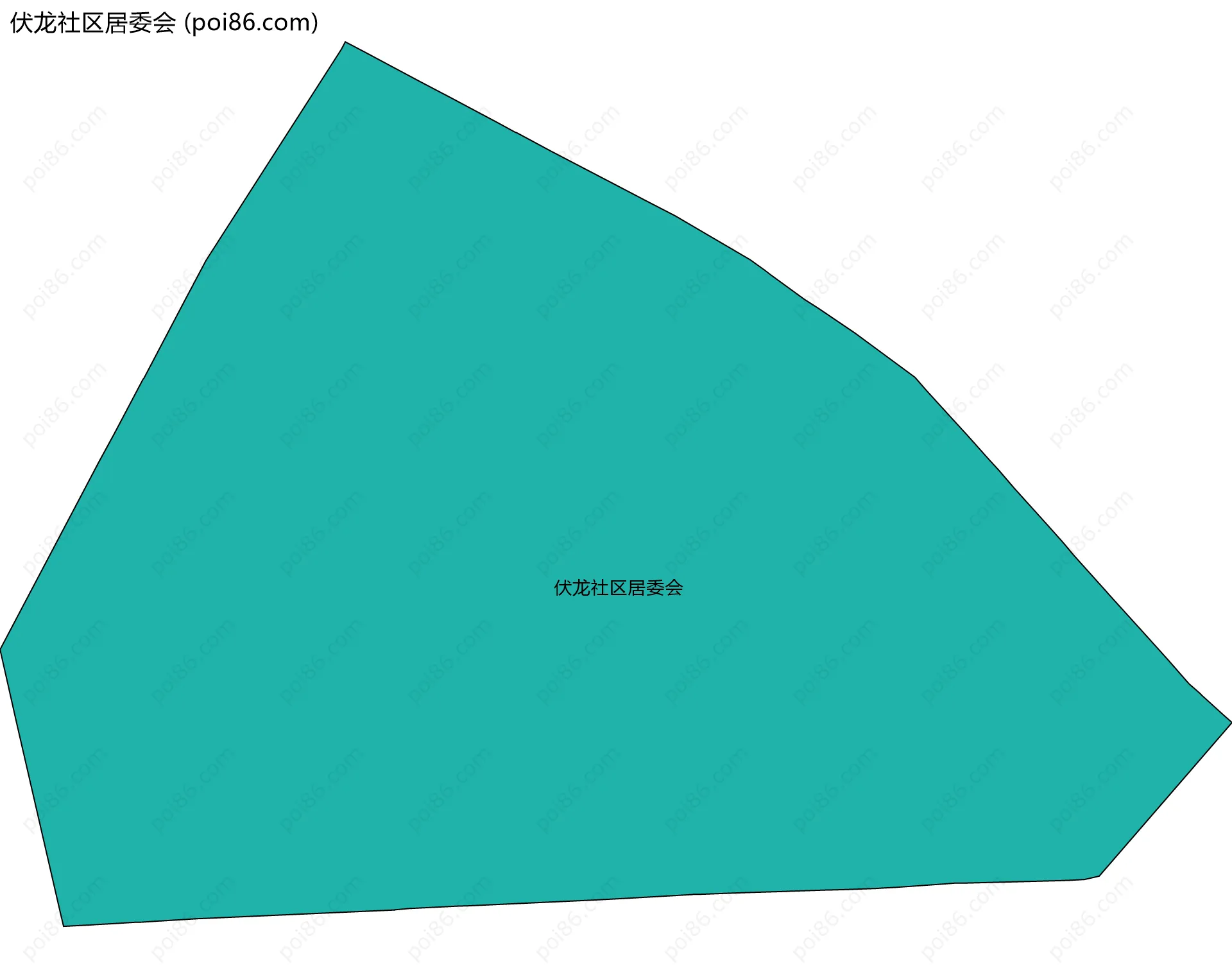 伏龙社区居委会边界地图