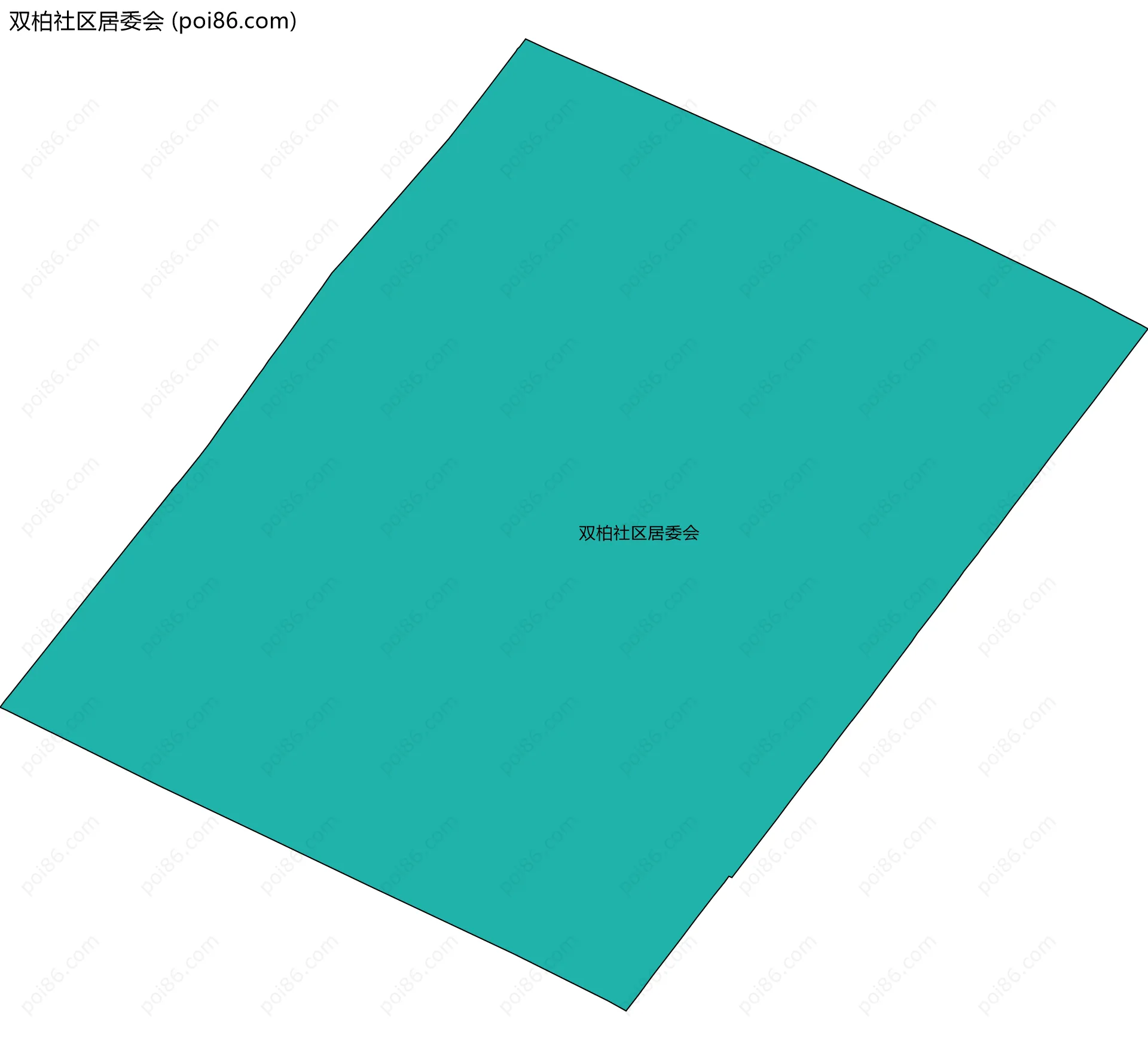 双柏社区居委会边界地图