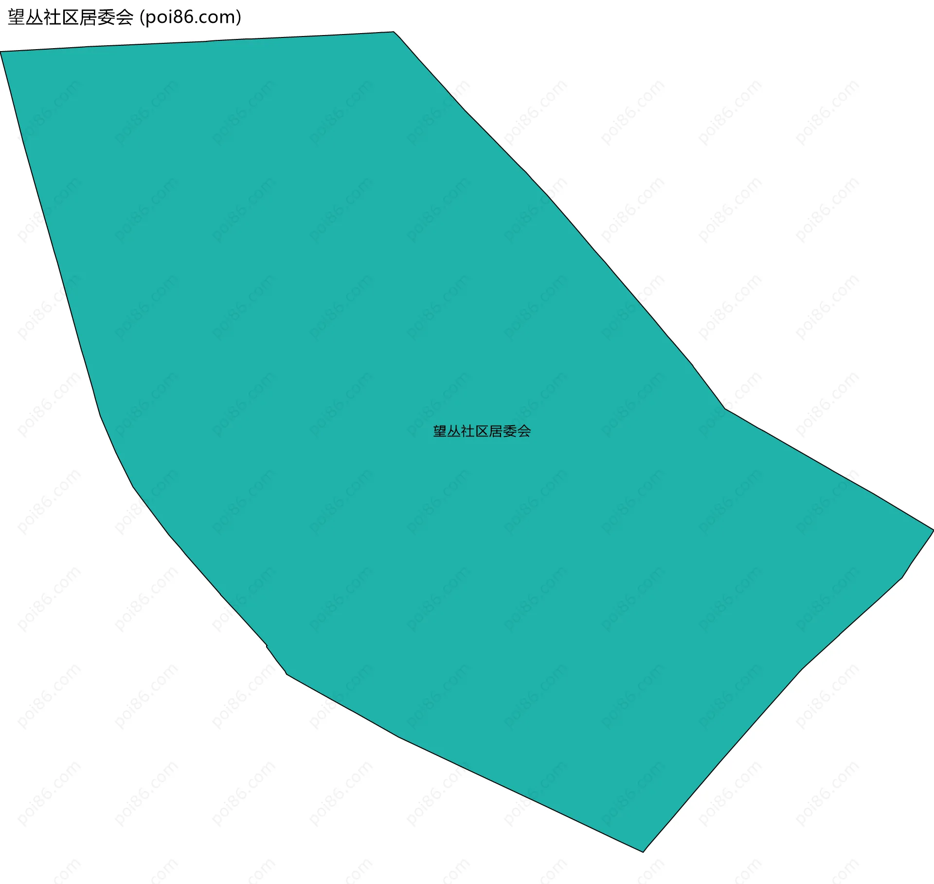 望丛社区居委会边界地图