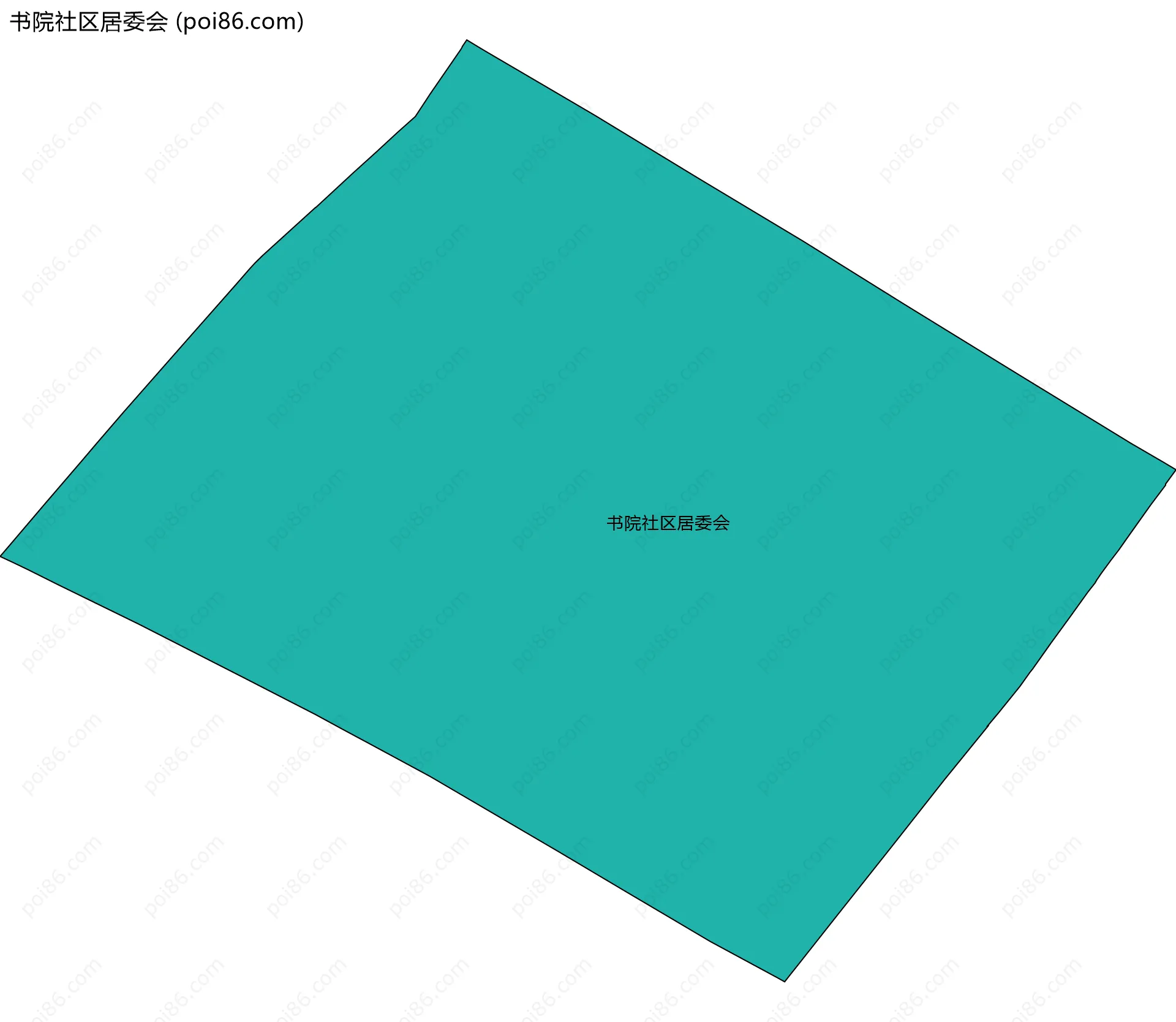 书院社区居委会边界地图