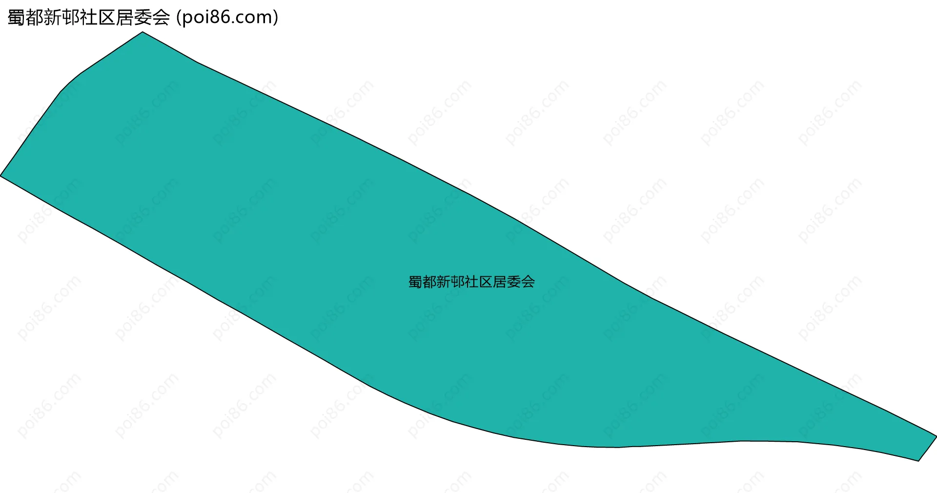 蜀都新邨社区居委会边界地图