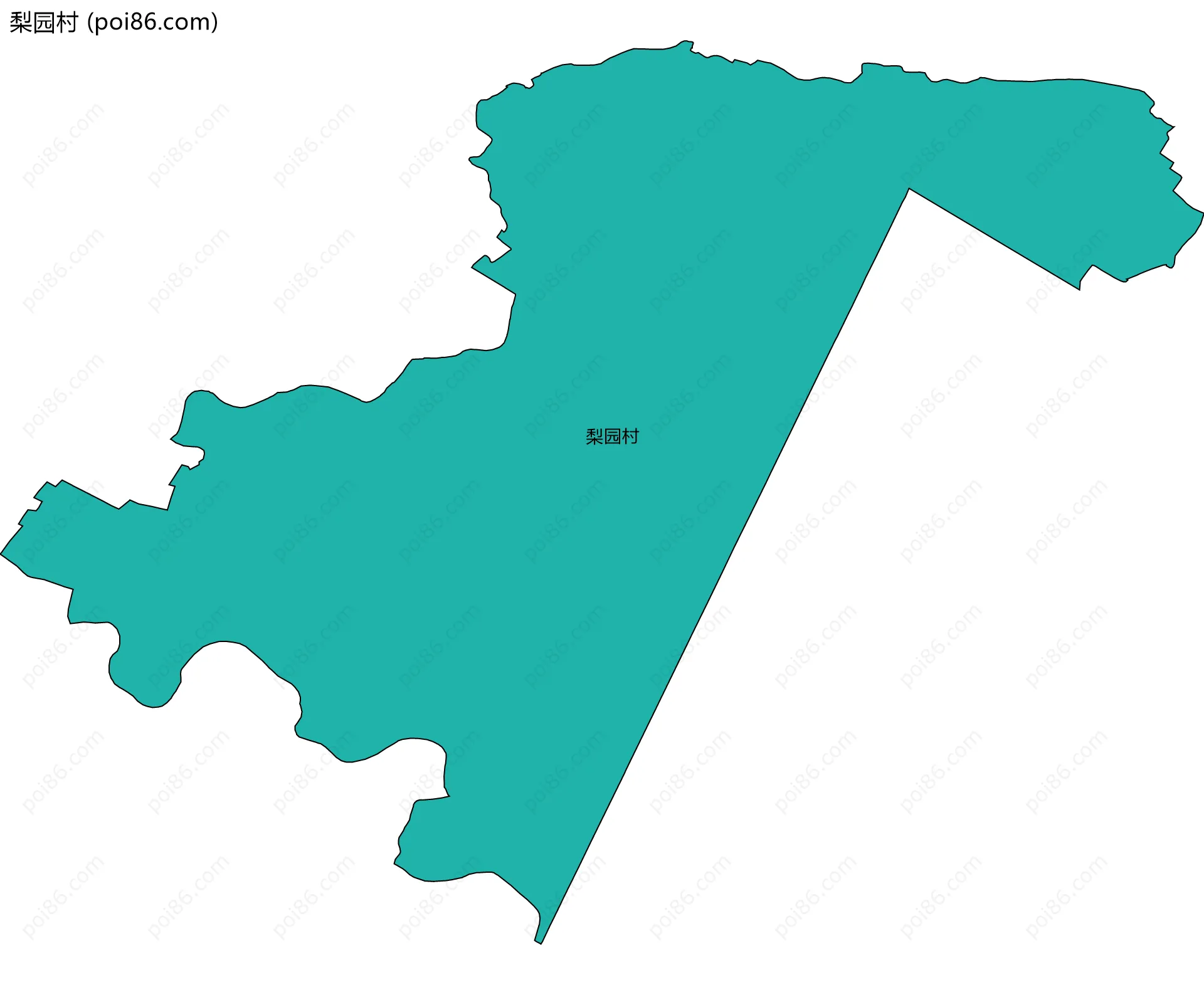 梨园村边界地图