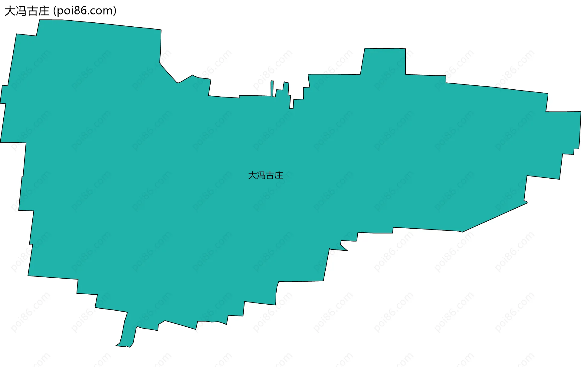 大冯古庄边界地图