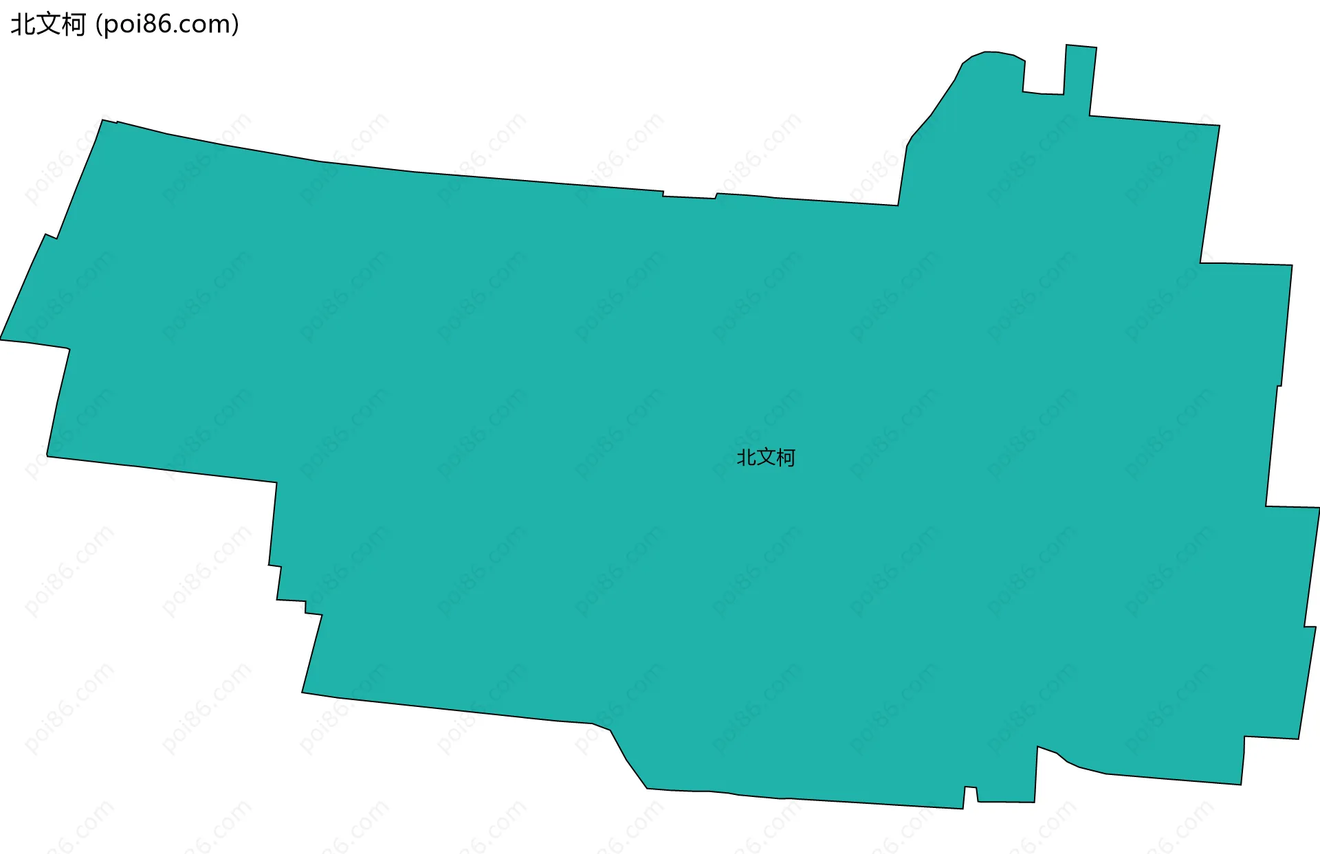 北文柯边界地图